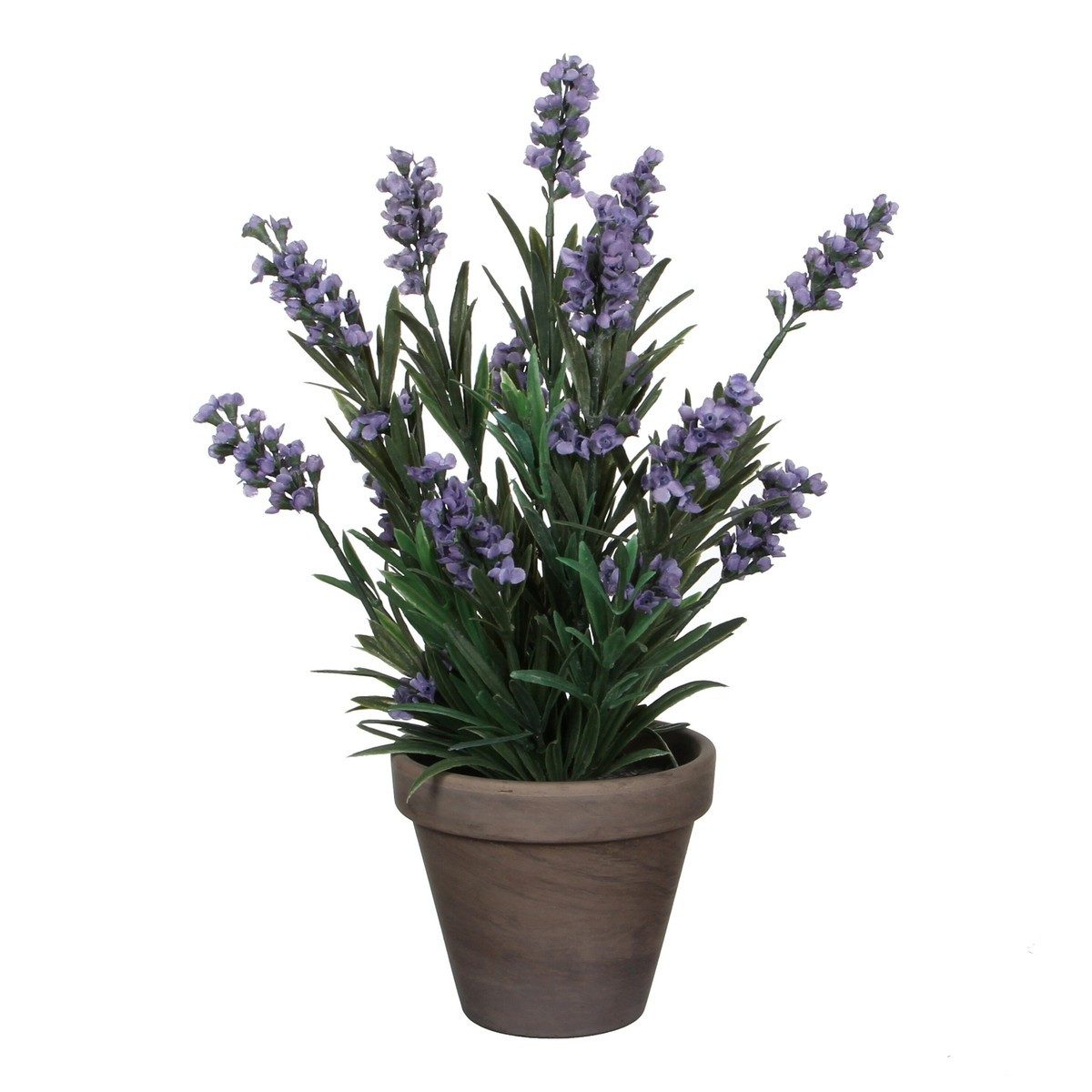 Kunstpflanze Mica Decorations Lavendel blau in Topf Stan grau d11,5cm - h33xd20cm, Mica Decorations, Höhe 33 cm