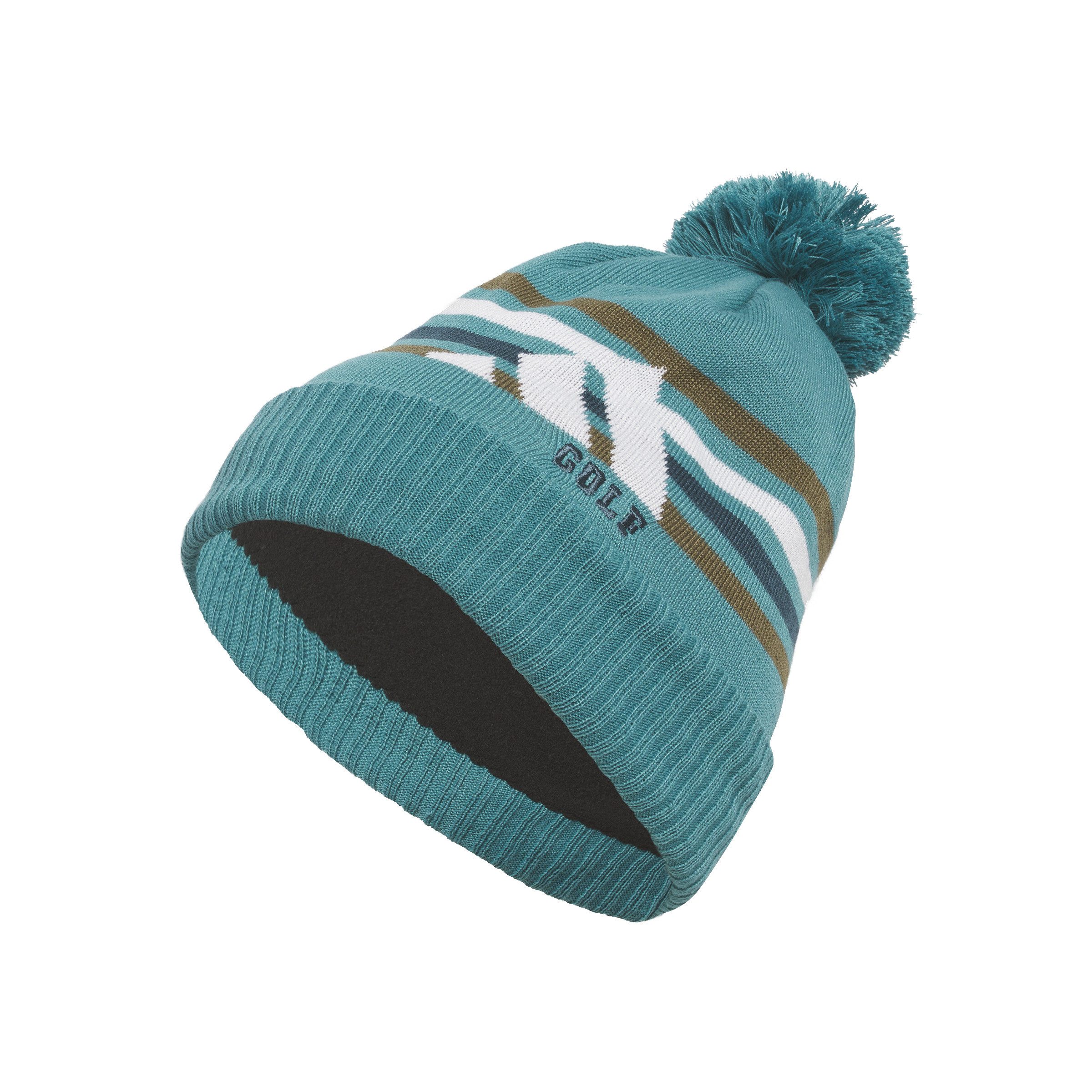 adidas Sportswear Beanie Adidas Golf Mütze Bommel Cold Rdy Türkis/Weiß/Braun Unisex One Size
