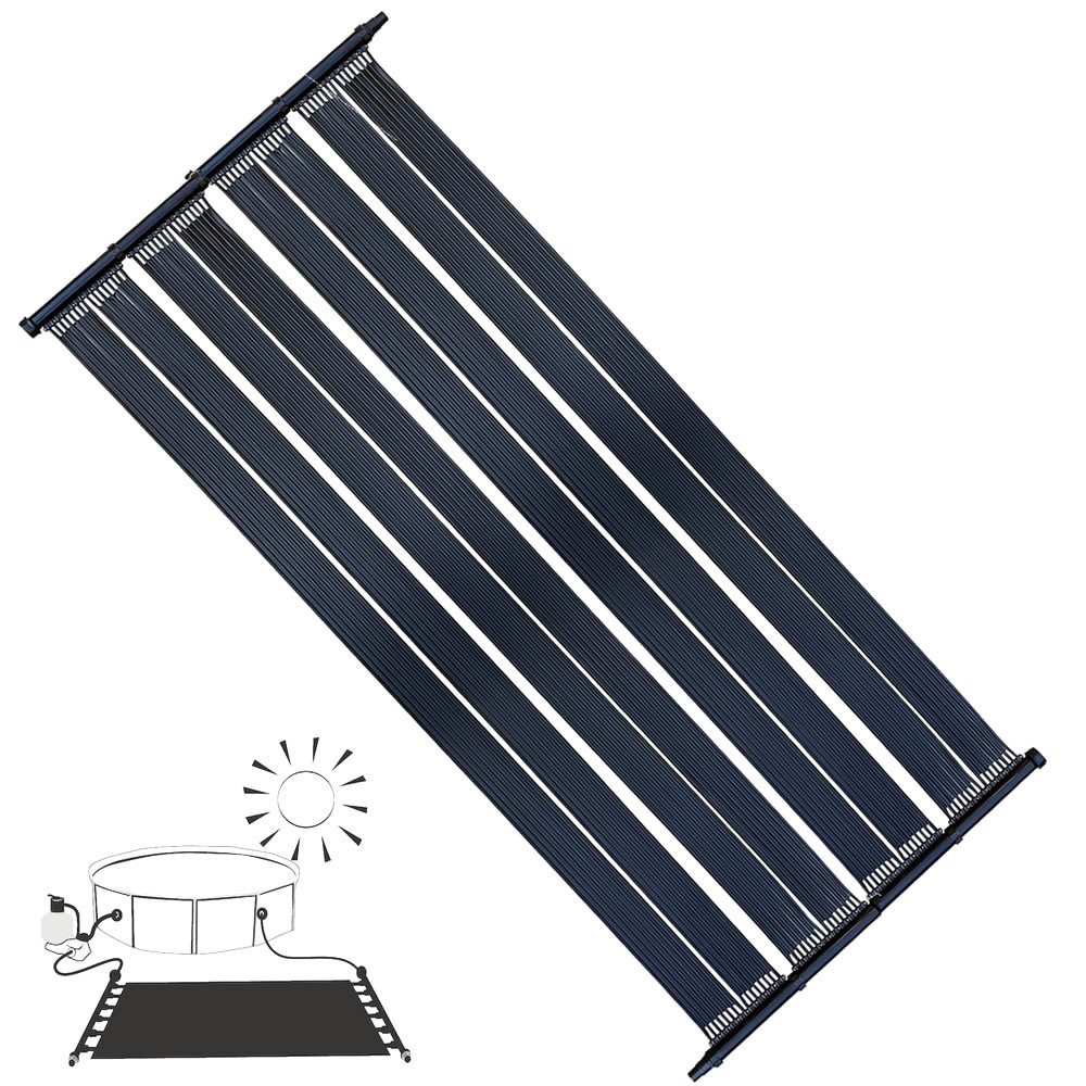 Mucola Pool-Wärmepumpe Poolheizung 2 X 605x80CM Schwimmbad Solarpanel Solarabsorber (2er Set, 2 tlg., Sparset), Keine zusätzlichen Energiekosten, trotzdem bis zu 10°C wärmeres Wasser