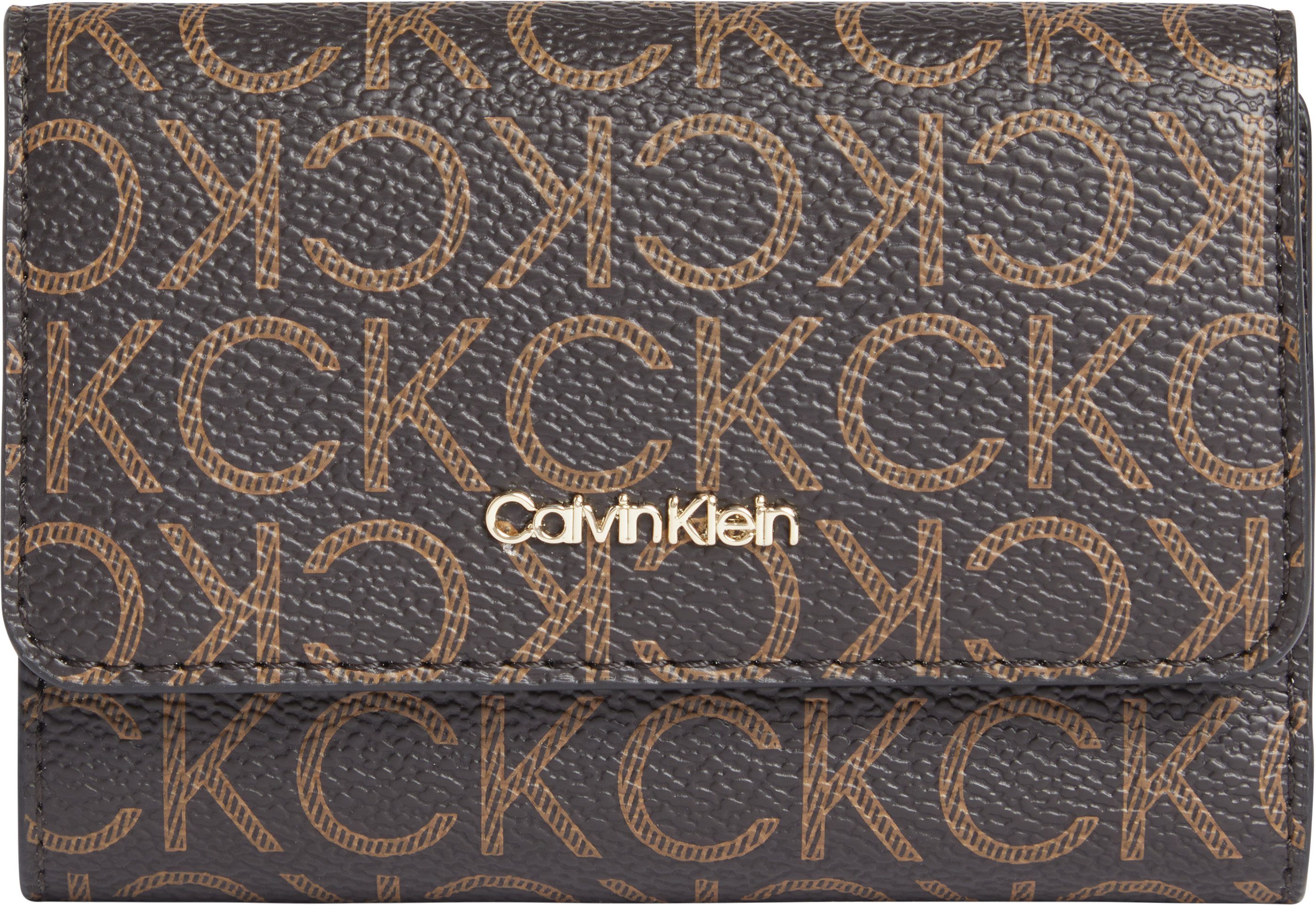 Calvin Klein Geldbörse »CK MUST TRIFOLD SM MONO«, mit Allover Logo Druck  online kaufen | OTTO