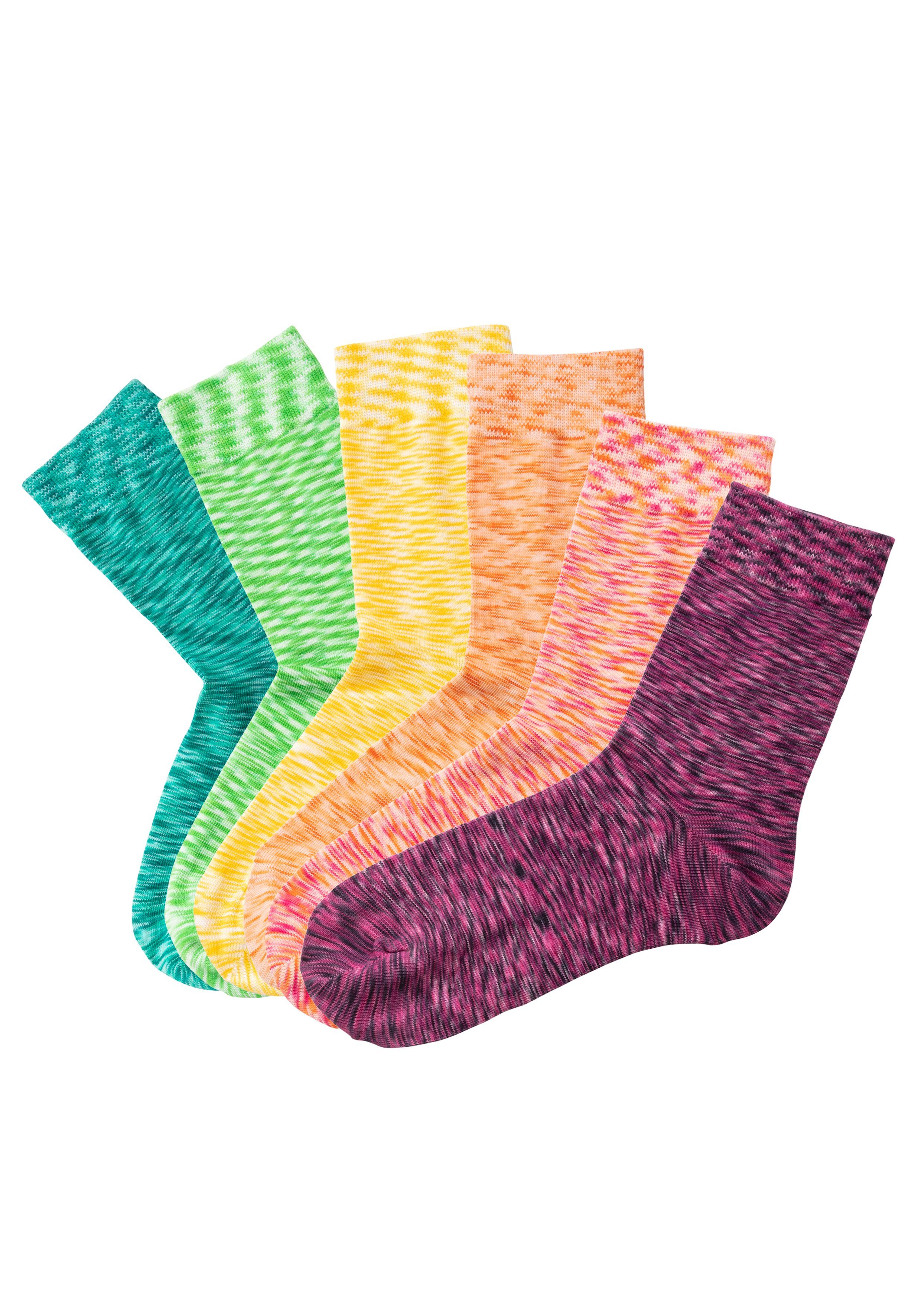 H.I.S Freizeitsocken (Packung, 6-Paar) mit farbigem günstig online kaufen
