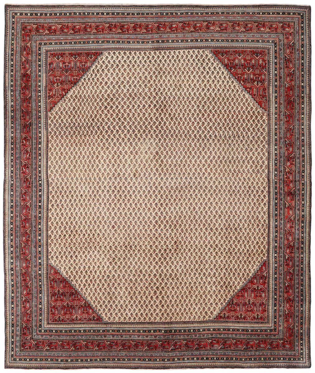 Orientteppich Sarough Mir Boteh 286x336 Handgeknüpfter Orientteppich, Nain Trading, rechteckig, Höhe: 12 mm