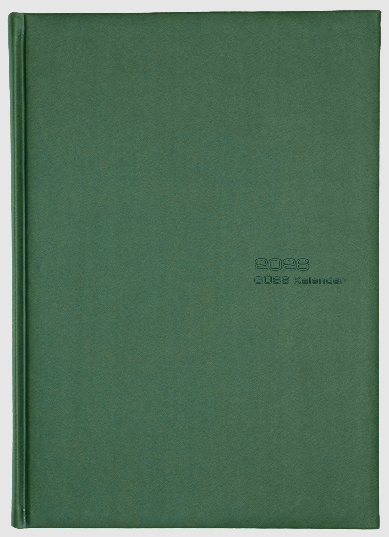GSS Terminkalender 2026 Güss Praxis-Timer A4 Einband Tucson grün