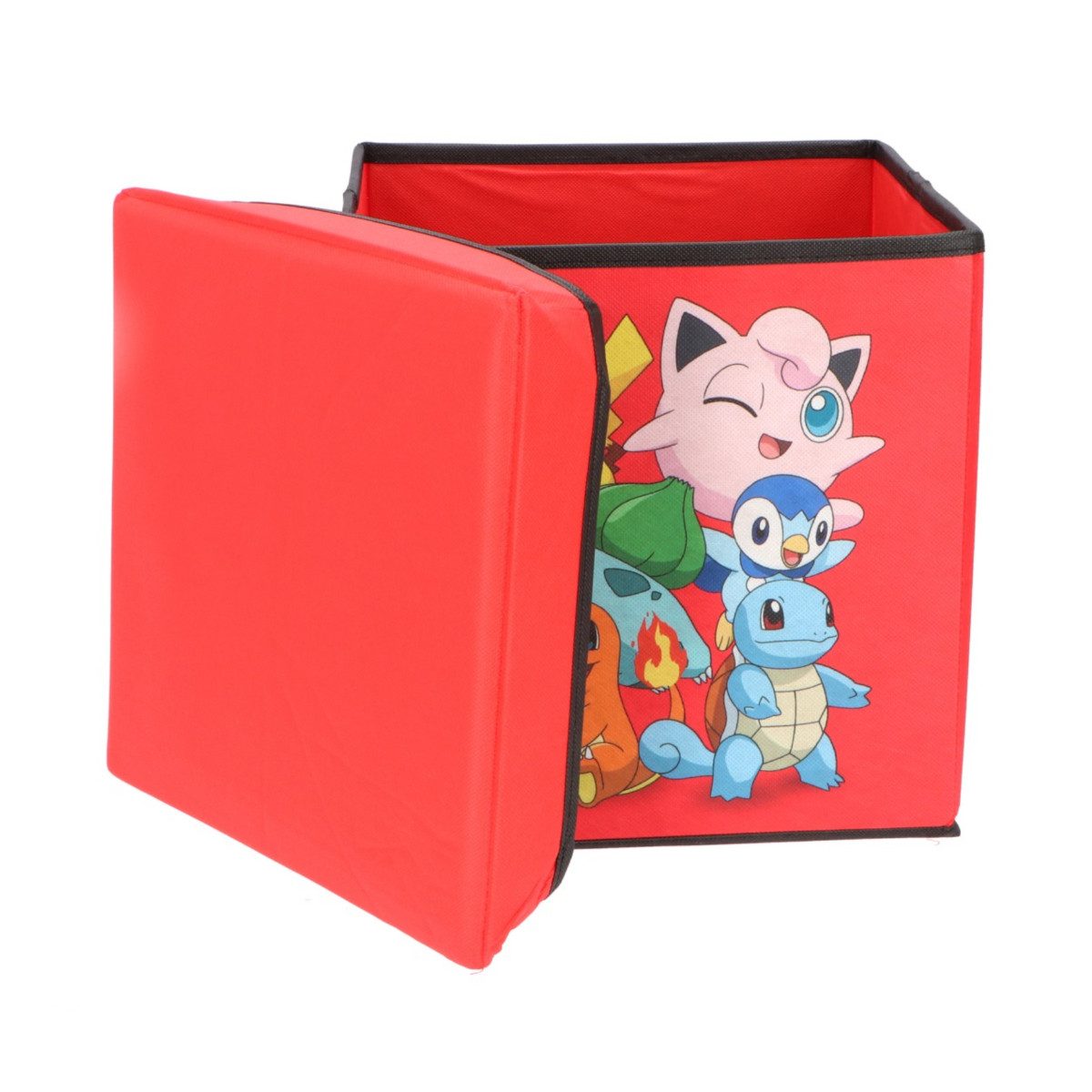 POKÉMON Sitzhocker Aufbewahrungsbox mit Sitzfunktion und Stauraum 30 × 30 × 30 cm