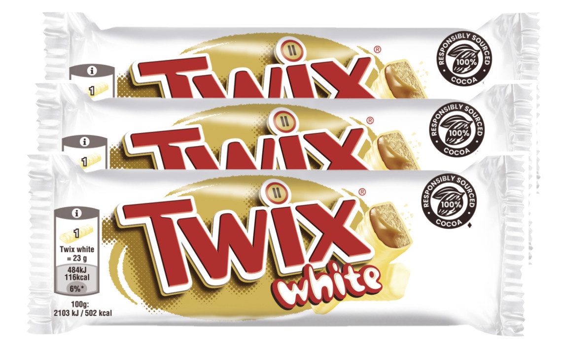 Twix Süßigkeit Twix Doppelriegel White 3x46g