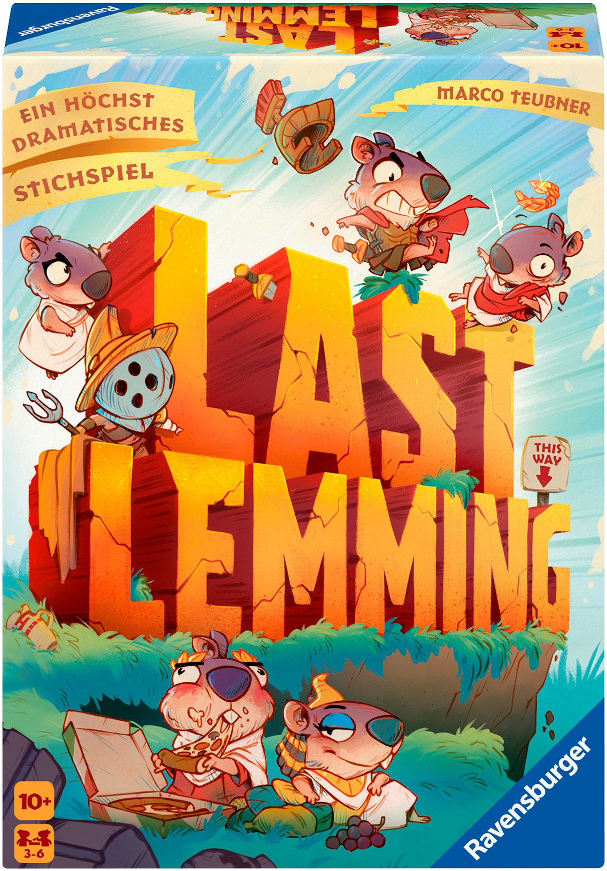 Ravensburger Spiel Last Lemming: Stichspiel-Drama in vier Akten, Gesellschaftsspiel, Made in Europe