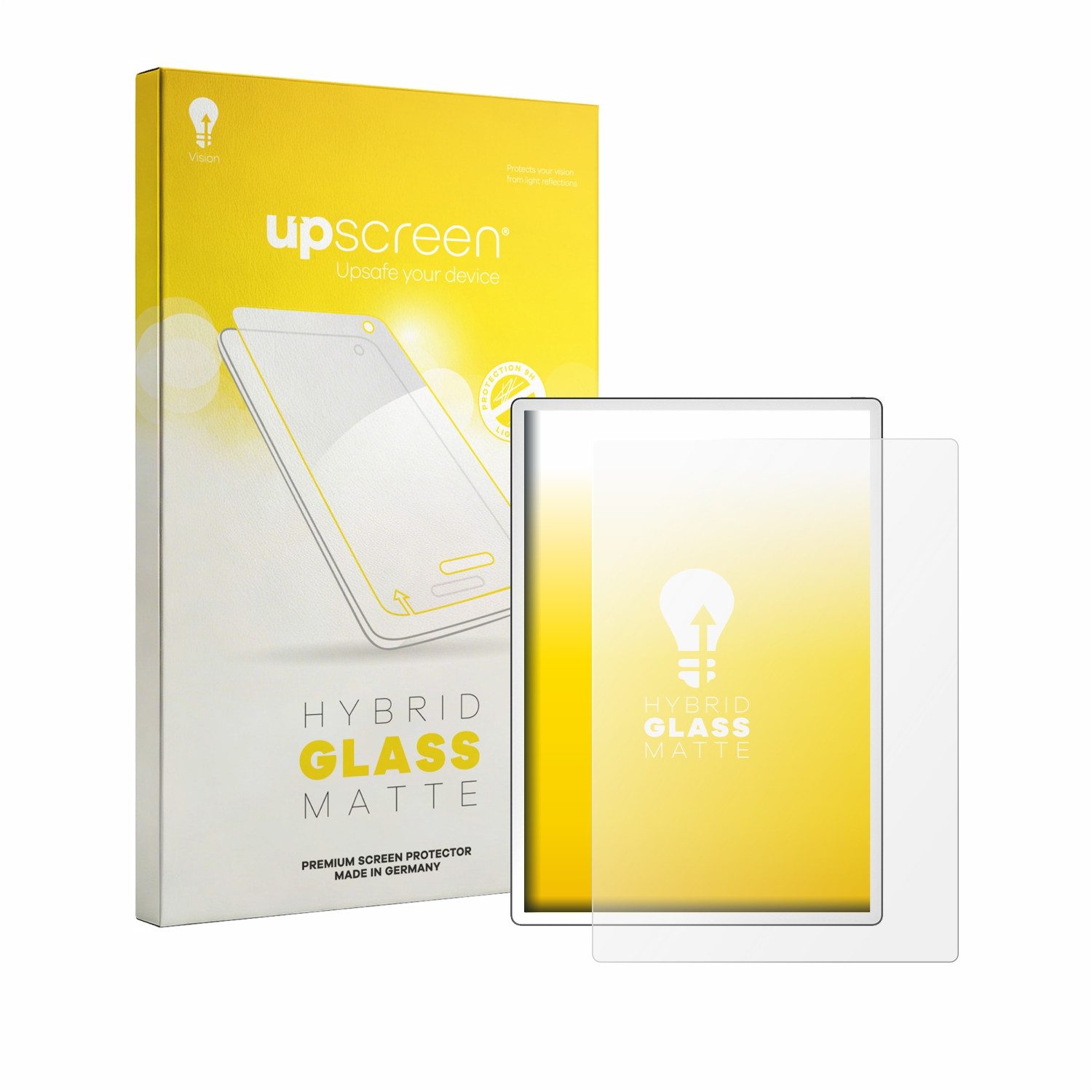 upscreen Displayschutzglas Folie für PocketBook InkPad One, Schutzfolie Glas Panzer Display Schutz matt