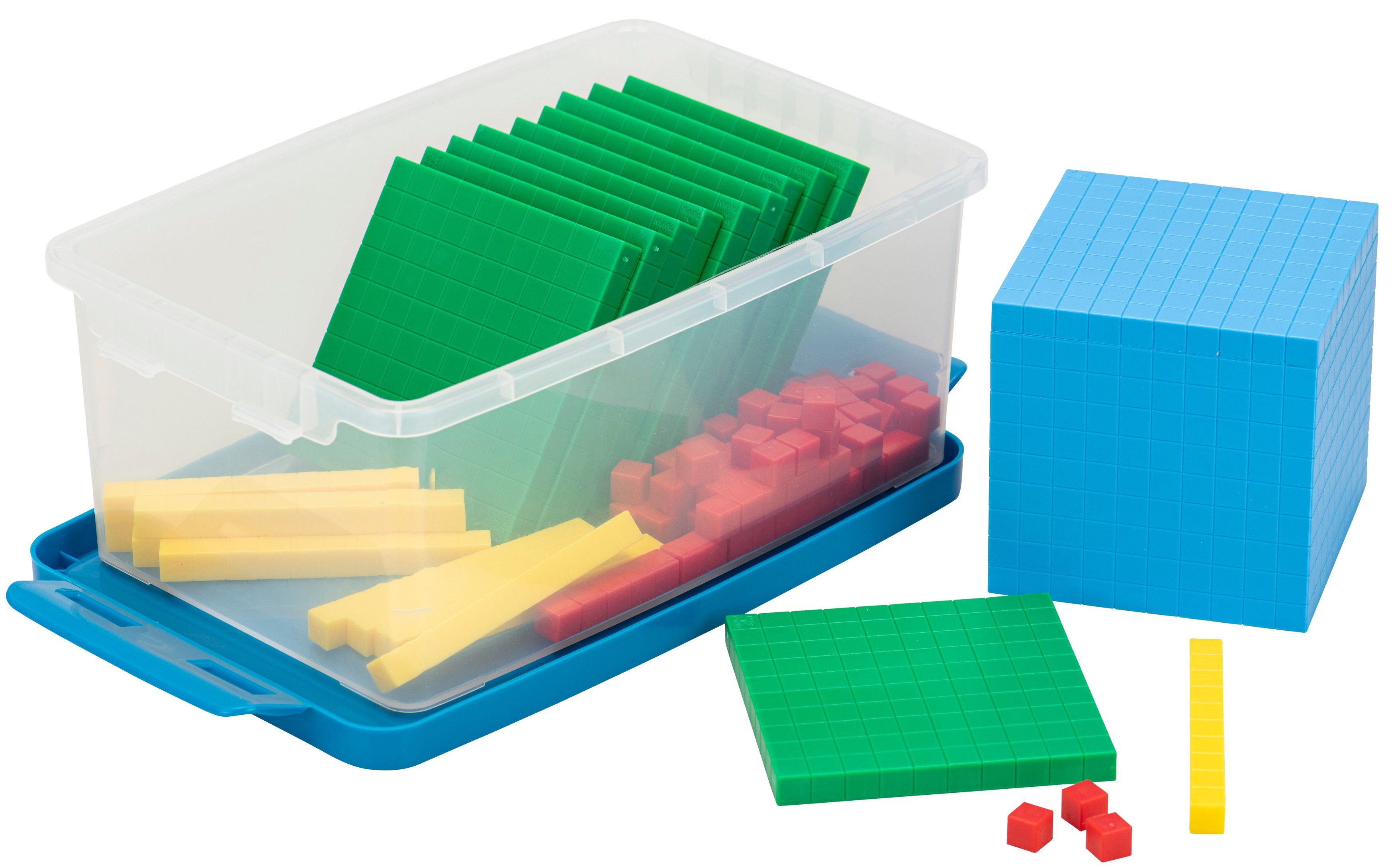 Betzold Lernspielzeug Zehner-Systemsatz aus Kunststoff in Box - Dienes Material