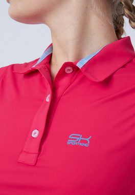 SPORTKIND Funktionsshirt Golf Polo Shirt ärmellos Mädchen & Damen pink