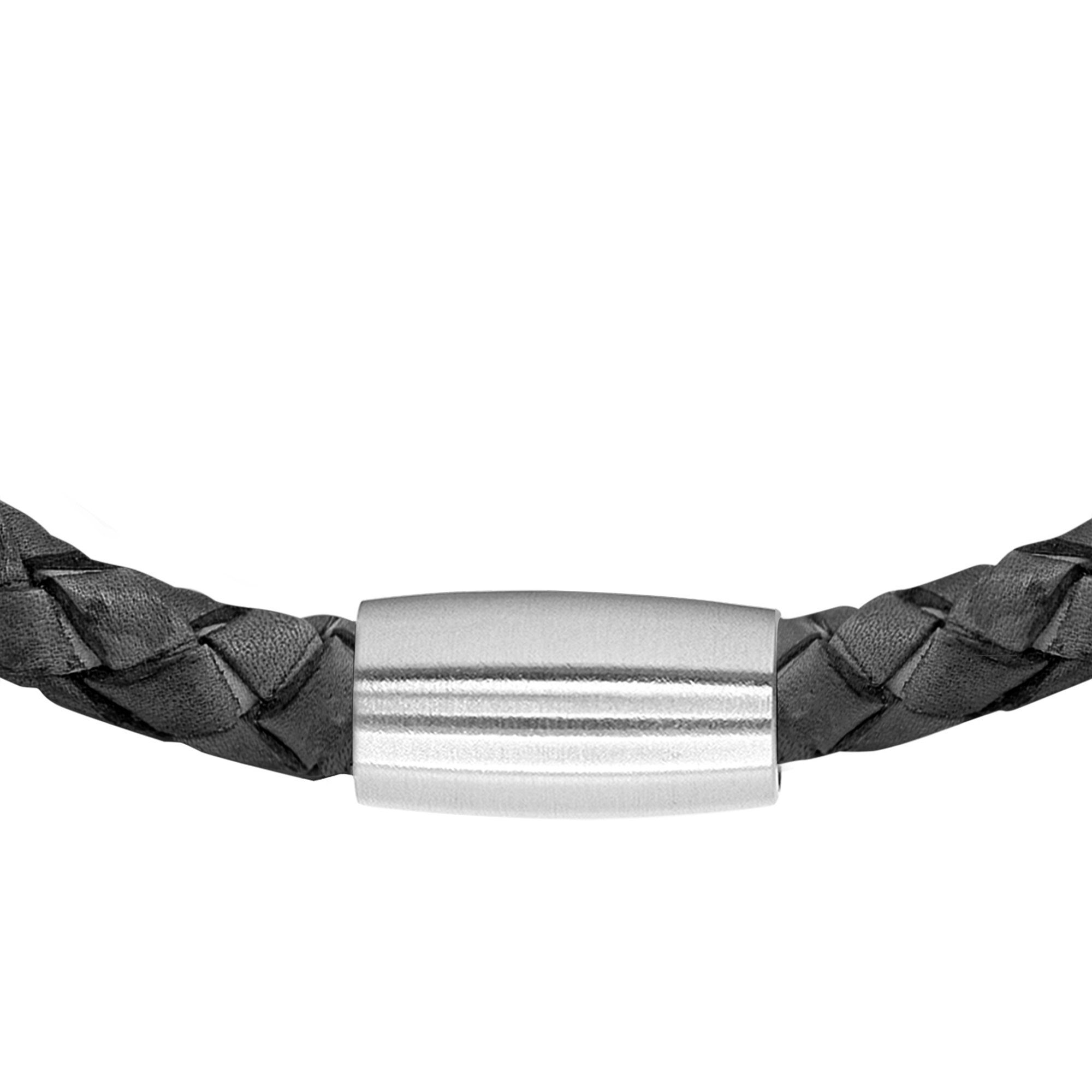 Lederarmband Männerarmband, Echtlederarmband, inkl. Heideman Geschenkverpackung), Männerlederarmband (Armband, Armband Jaron schwarz