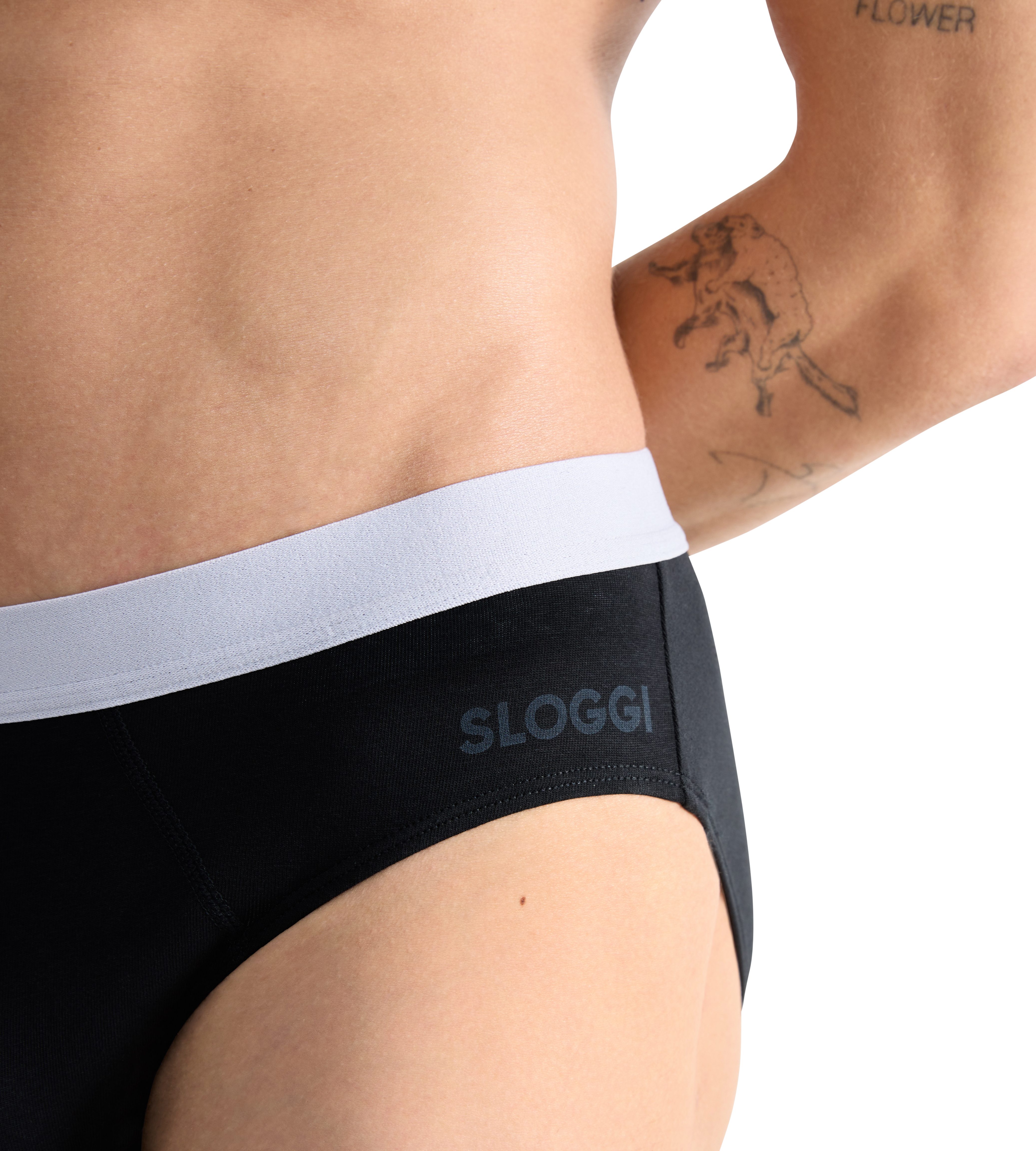 sloggi Slip Men GO ABC 2.0 (2er Pack) schlicht, Baumwollmix, elastisch, ohne Eingriff