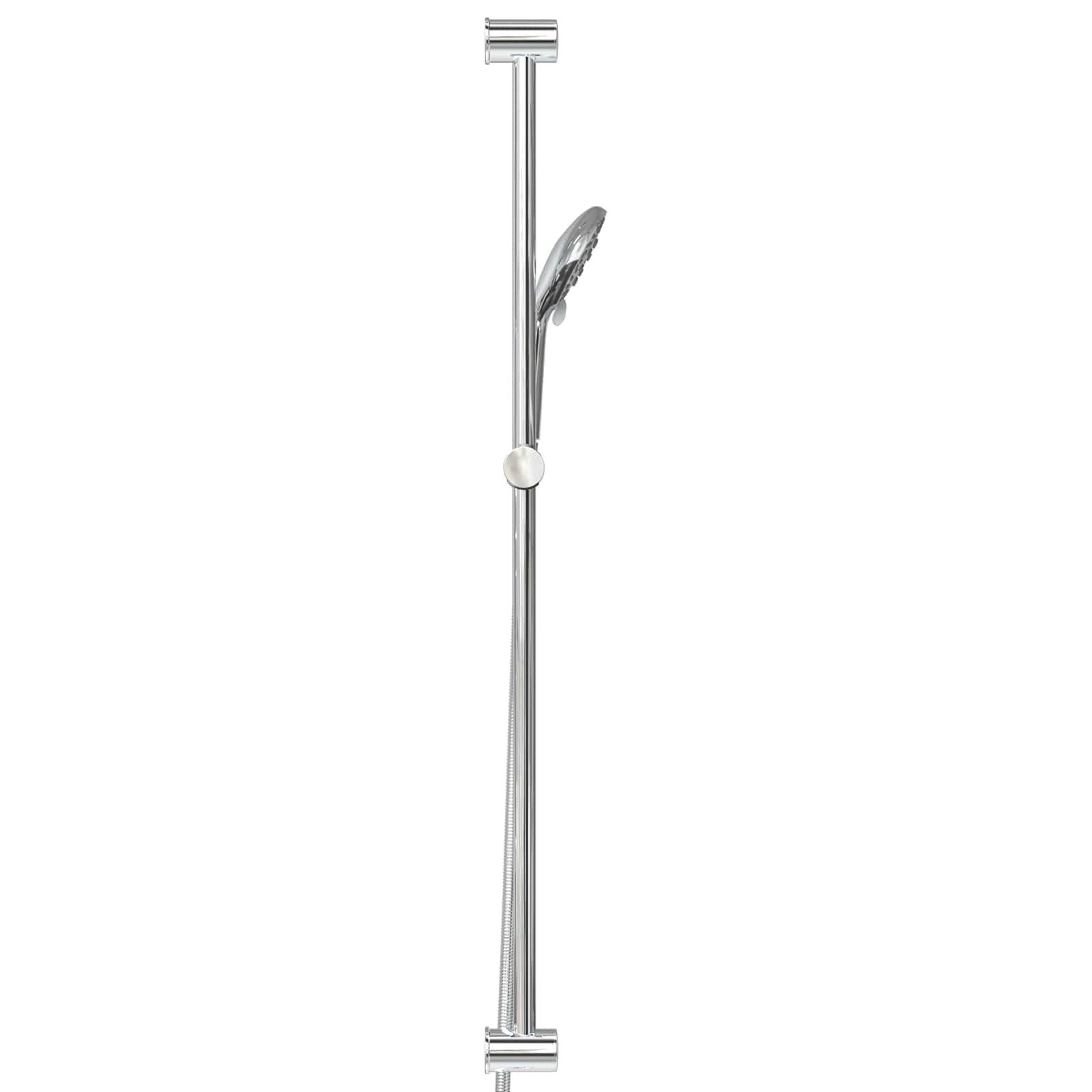 vidaXL Duscharmatur 101 cm Duschsystem Set Edelstahl 101 cm 5 Wasserstrahlfunktionen für I – Bild 5 von 5