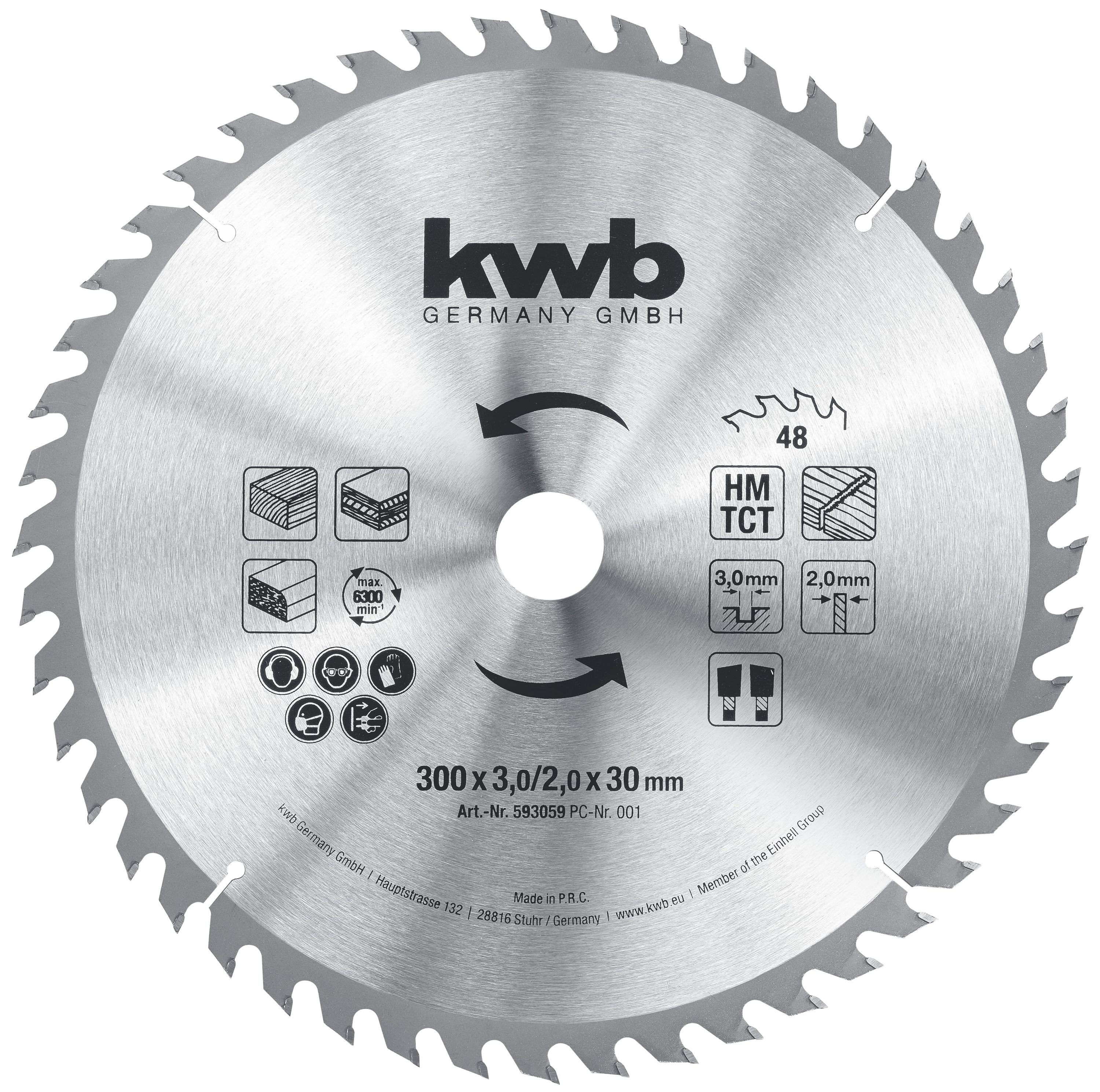 kwb Sägeblatt, Bau-Kreissägeblatt 300 x 30 günstig online kaufen