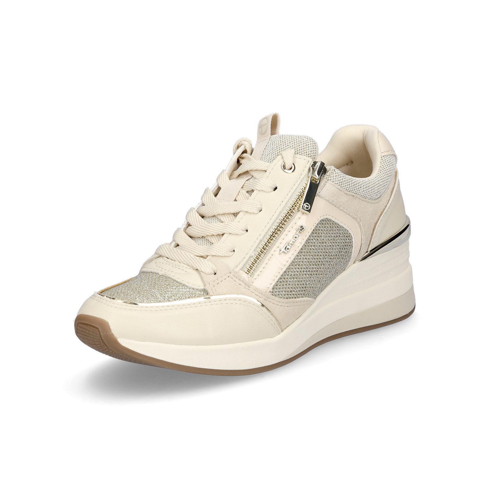 Tamaris Damen Sneaker creme Sneaker