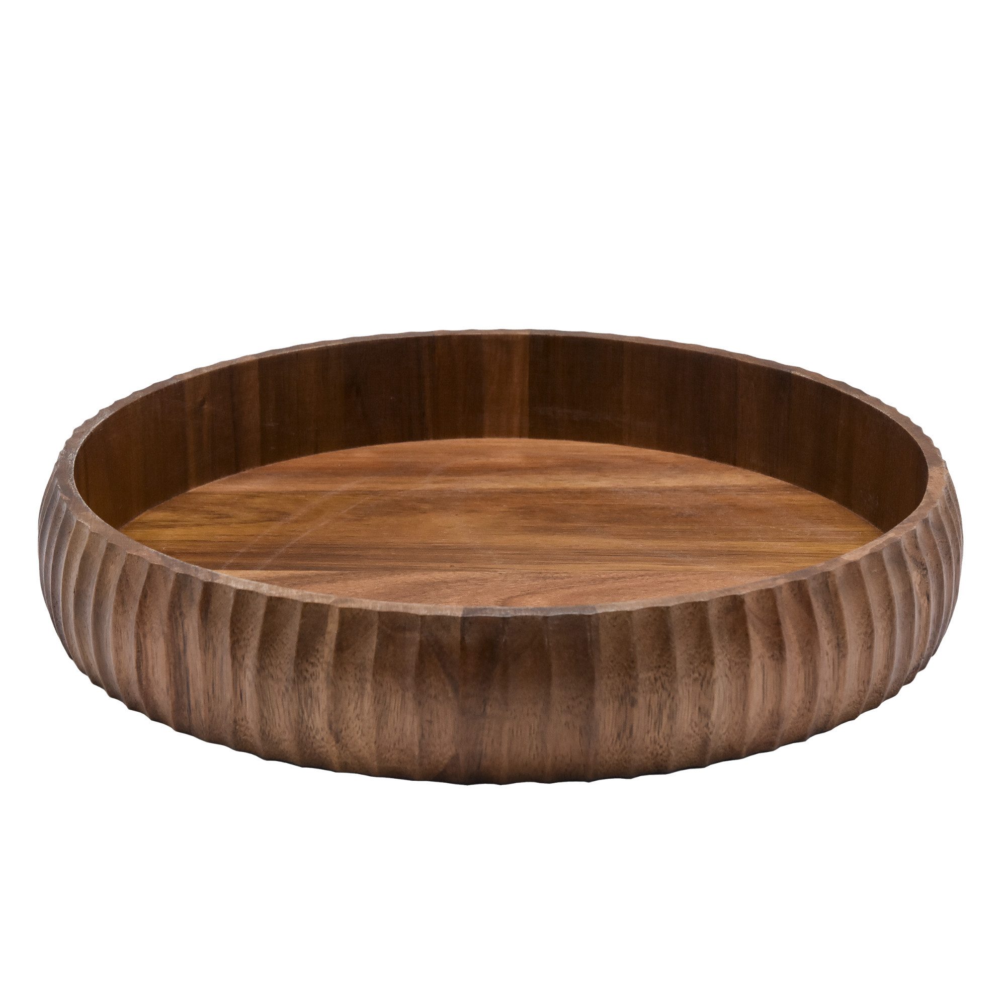 Bems Home Servierplatte Akazie Stripe Tray