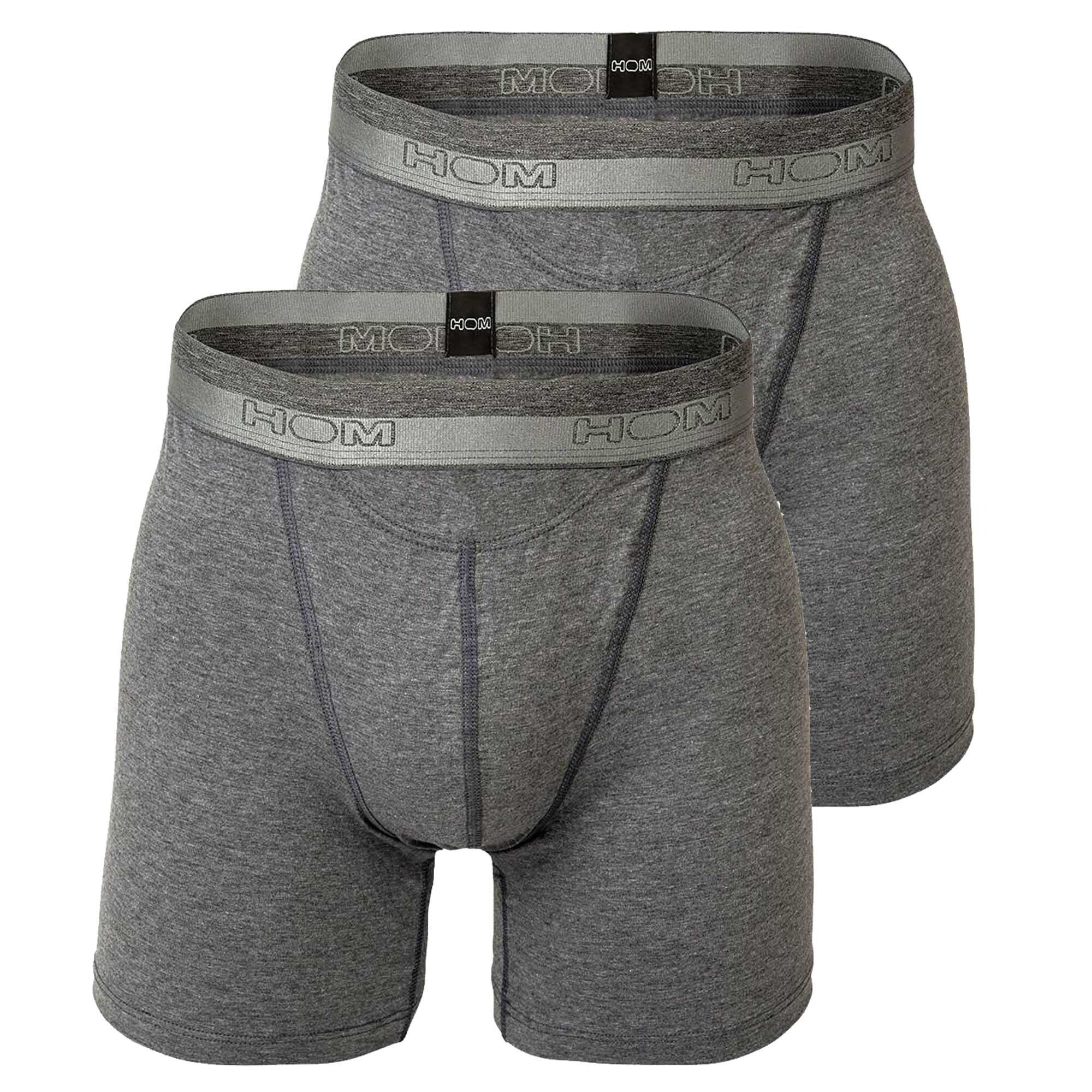 Boxer Hom Brief 2er Grau Herren HO1, Boxer Long Pack- Shorts