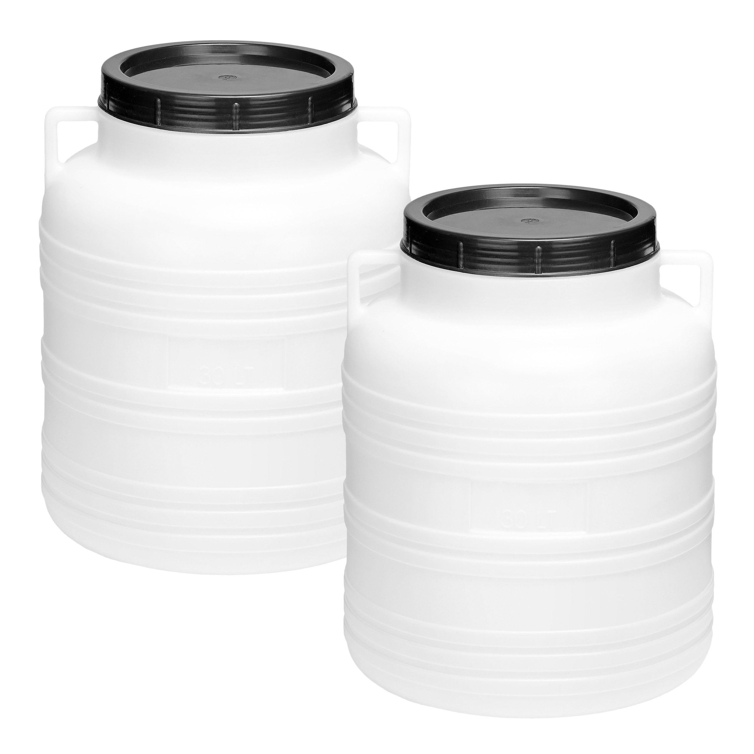 Garronda Regentonne Set 30 Liter Weithalsfass BPA-frei Lebensmittel Fass Deckel GD-0121, 30 l, (2-tlg), BPA-Frei