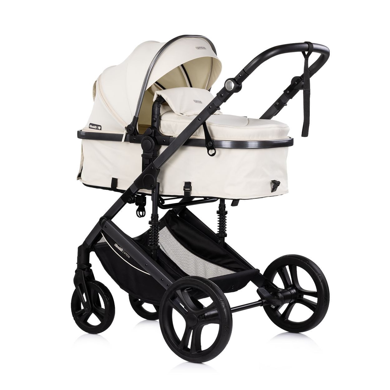 Chipolino Kombi-Kinderwagen Amore 3 in 1, EVA-Material, 5-Punkt-Gurt, 3-Punkt-Gurt, Babywanne, Babyschale – Bild 2 von 5
