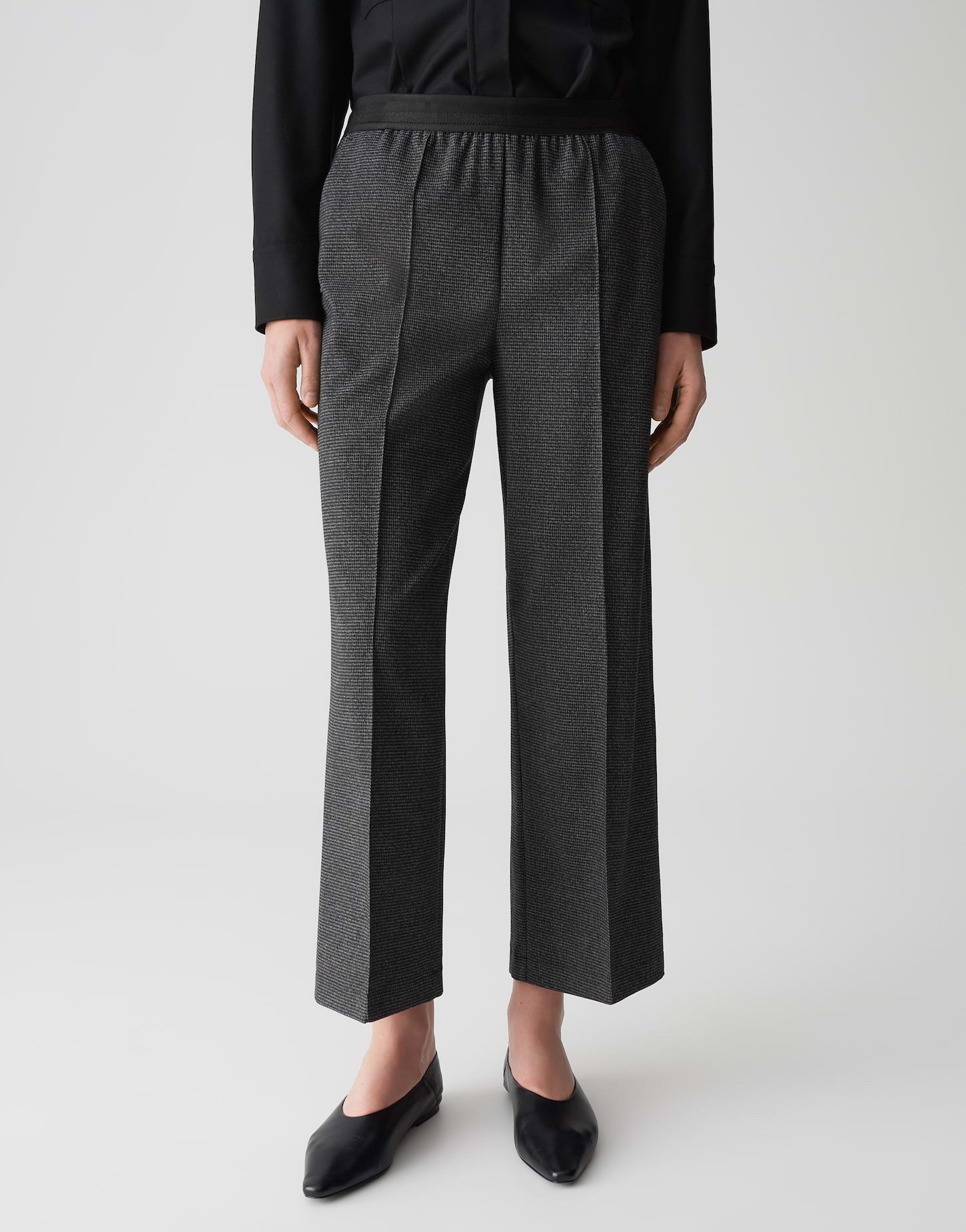 OPUS PANTS Culotte MERRI FUNK aus nachhaltigem Viskosemix Cropped, Pepita, günstig online kaufen