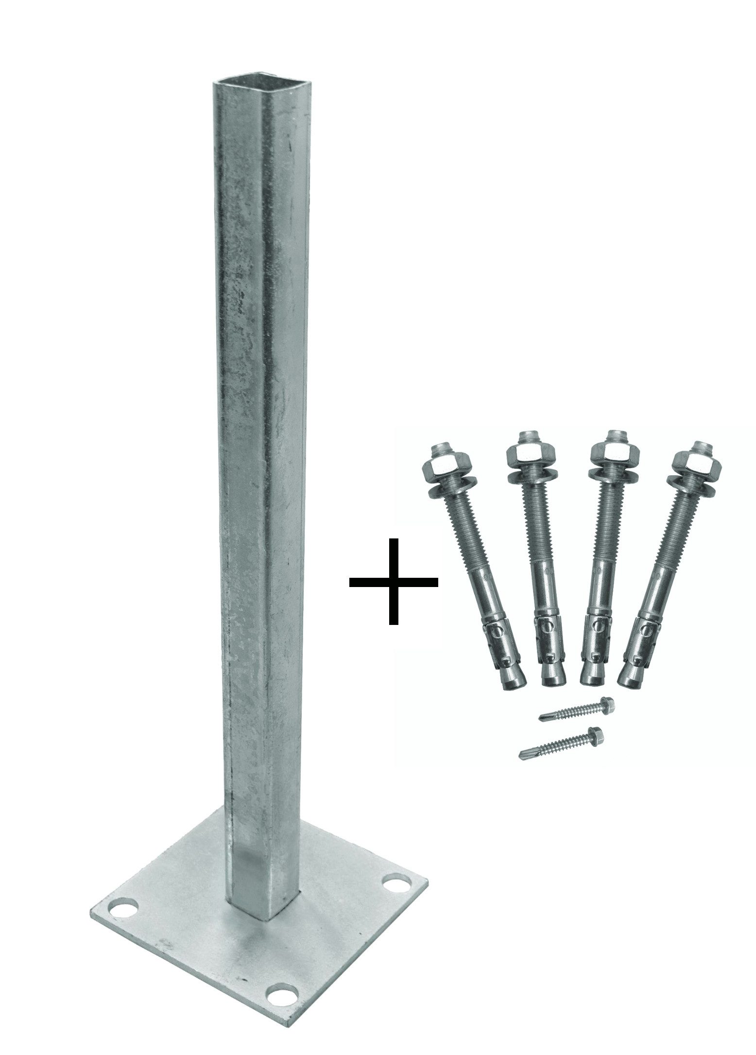 WPC Profi Zaunpfosten Pfostenträger Alupfosten Zaunpfosten für Systemzaun i günstig online kaufen