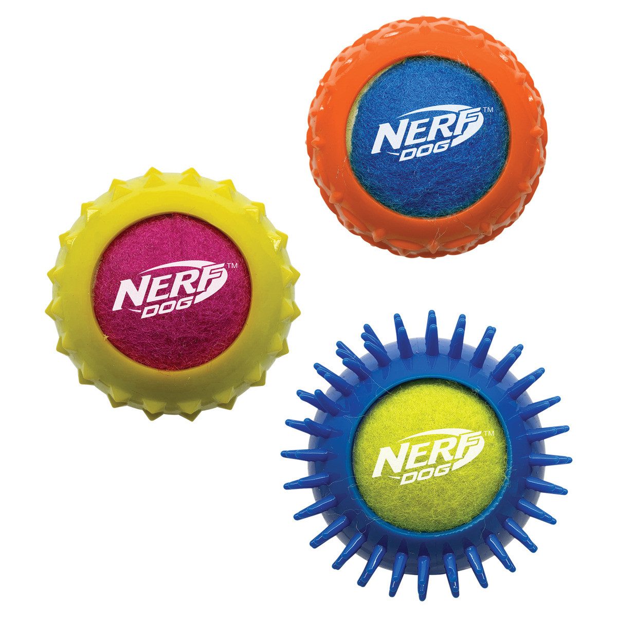 Nerf Dog Tierball Tennis Armor 3er-Pack