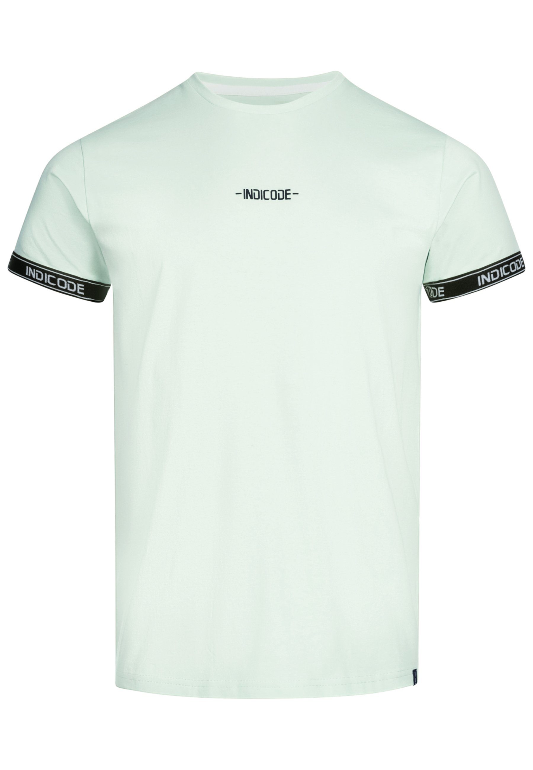 Indicode T-Shirt Herren Lutzy Shirt Tee Herrenshirt mit dezentem Logoprint günstig online kaufen