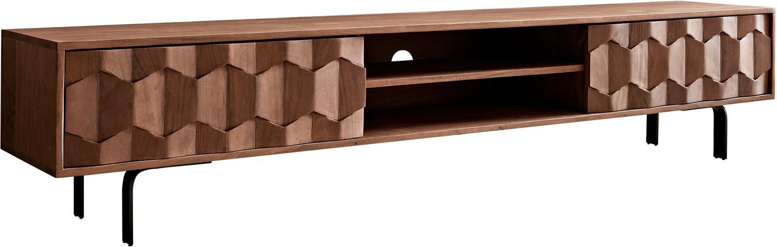 DELIFE Lowboard Fevo, Akazie Braun 200 günstig online kaufen