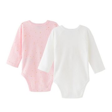 suebidou Body 2 Pack Baby Body rosa und weiß Set Body Langarm