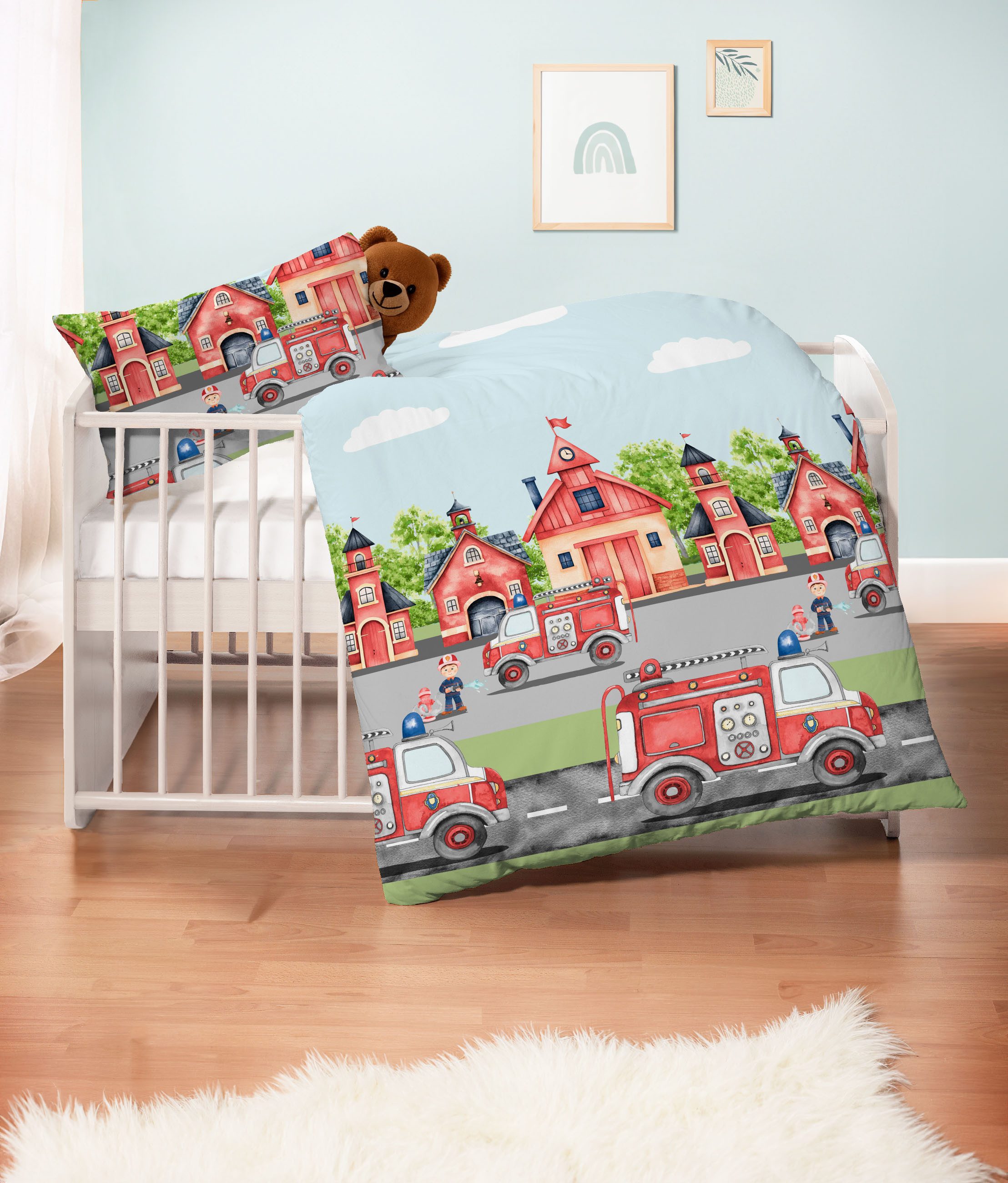 Biberna Kinderbettwäsche 0004523, Feinbiber, 2 teilig, wohlig warm + weich, pflegeleicht, 100% Baumwolle, Reißverschluss