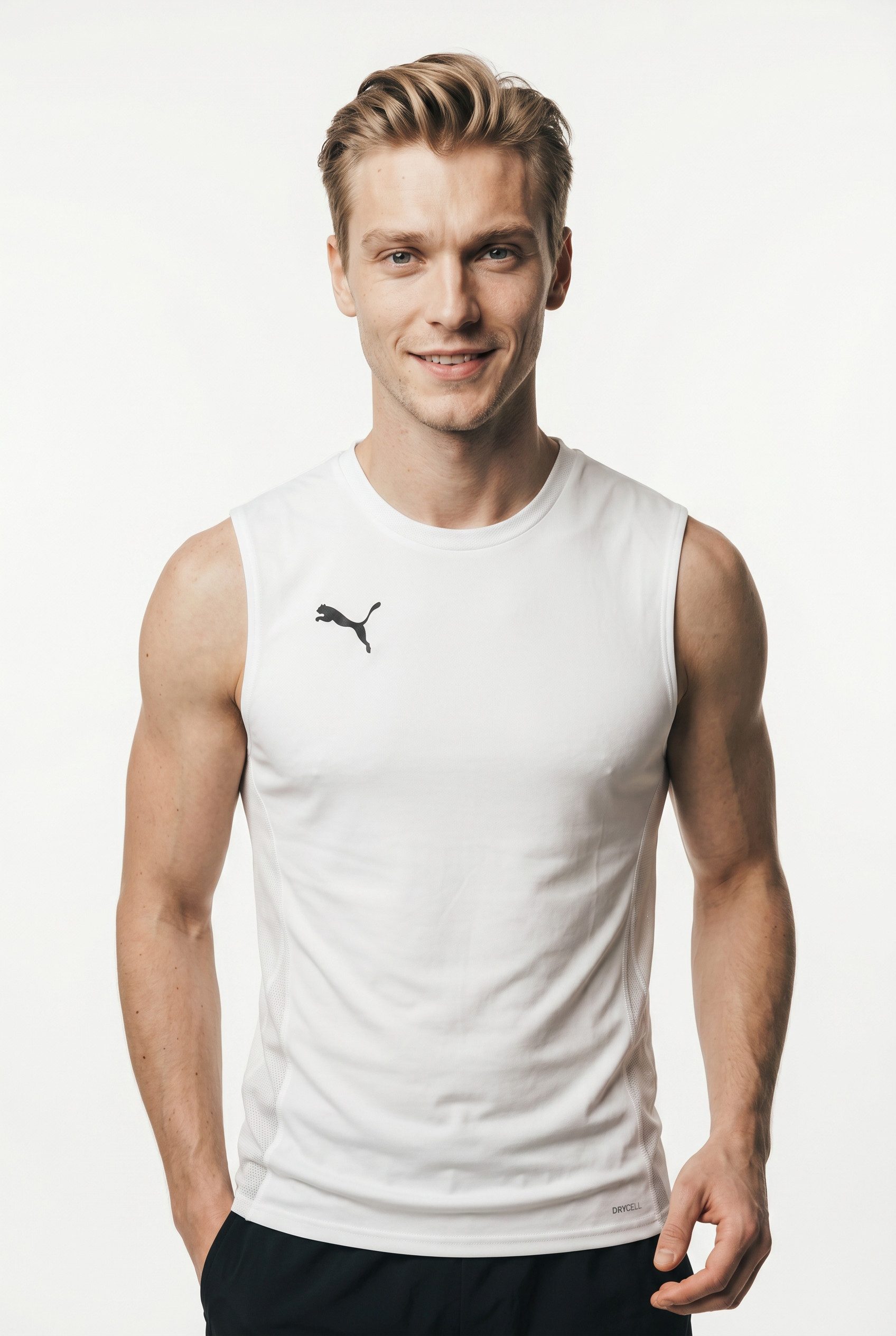 PUMA Fußballtrikot TEAMGOAL SLEEVELESS JERSEY für Fußball, ärmellos, sportlicher Stil, aus Interlock-Material