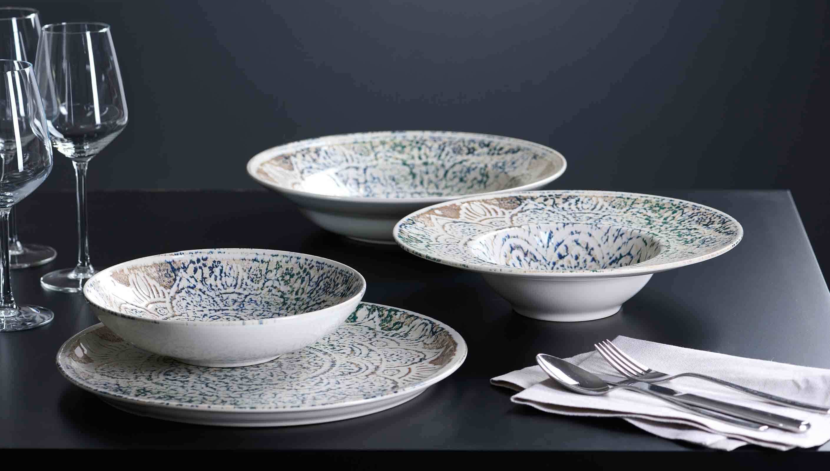 Ritzenhoff & Breker Schale Luigi Müslischalen ø 16,5 cm 6er Set, Steinzeug, (6 Schalen, 6-tlg)