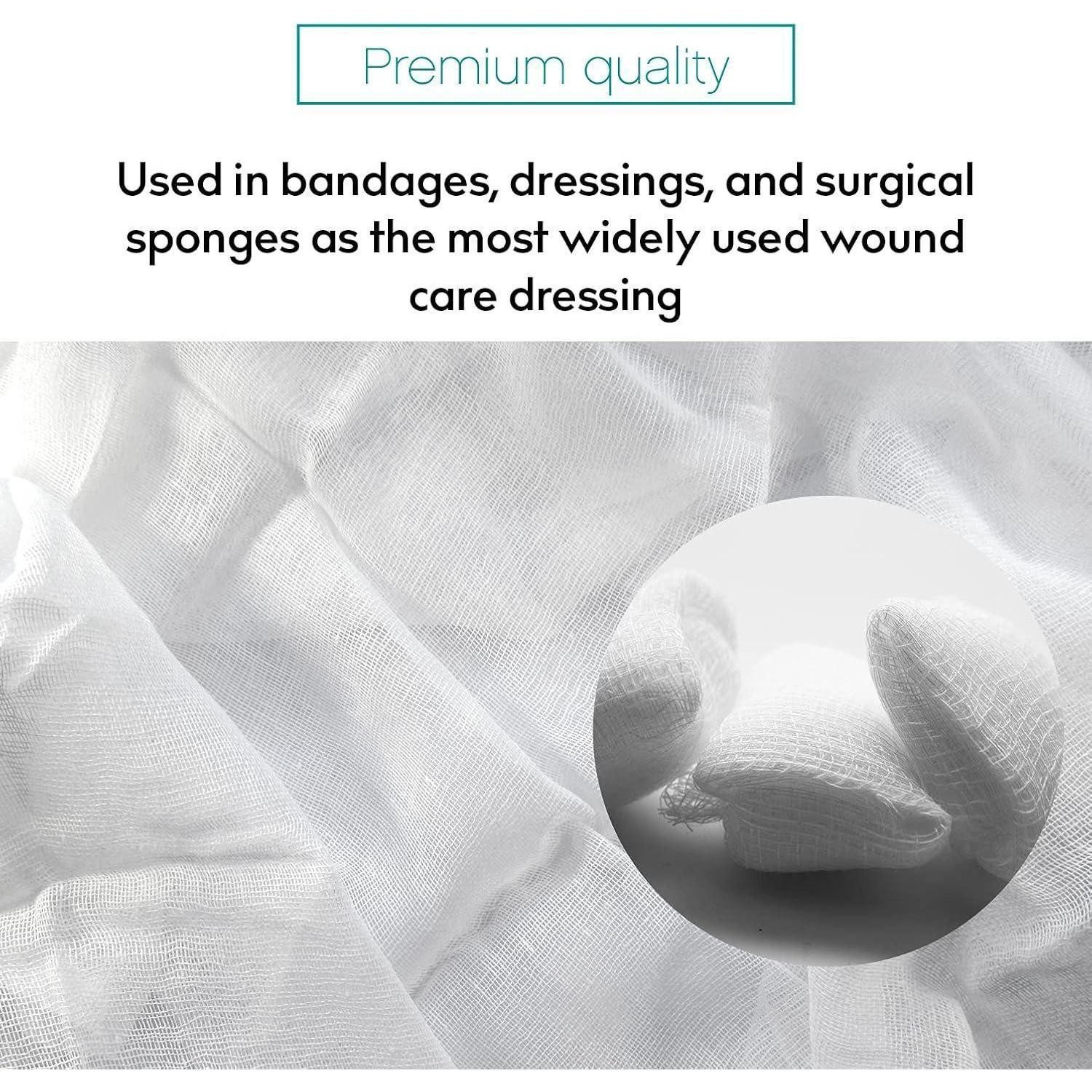 LuxusKollektion Bandagierunterlage Mullbinden Fixierbinden Gaze Medical 90cm 10m 90x10 cm (1er Pack)