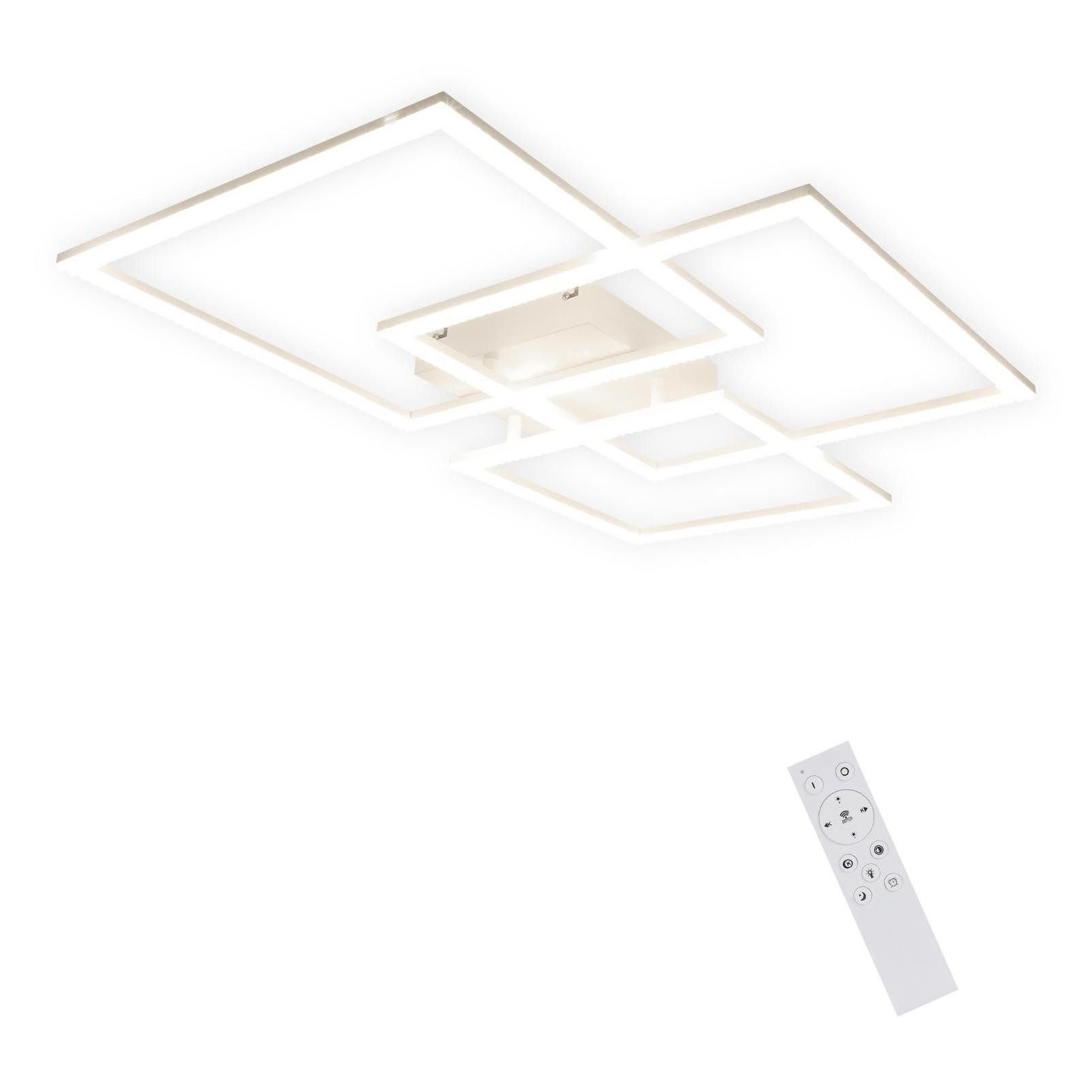 Nettlife LED Deckenleuchte Wohnzimmer Schwarz Deckenlampe günstig online kaufen