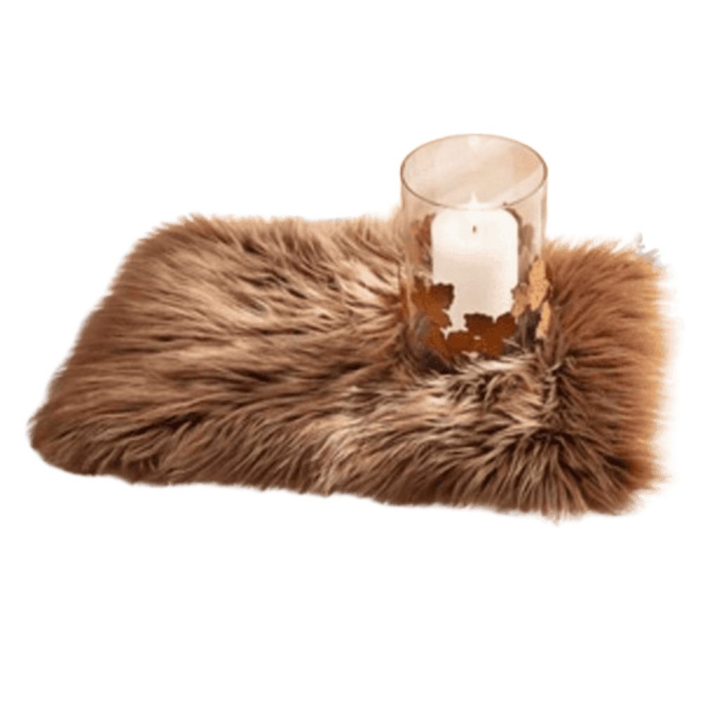 Home-trends24.de Tischläufer Deko Fell Braun Kunst Fellimitat Tisch rechtec günstig online kaufen