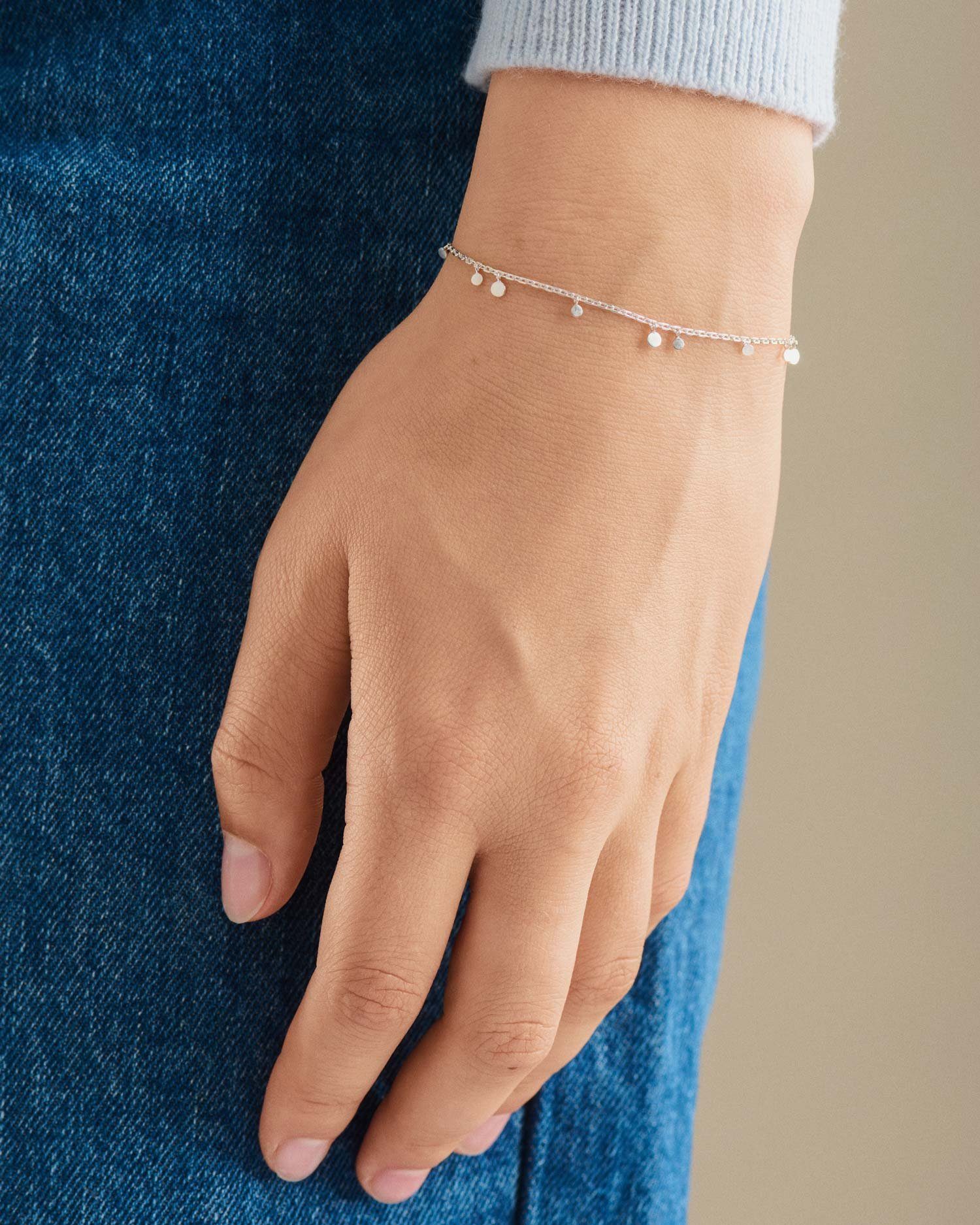 15-18 Silber Damen Armband Glow 925 cm, Charm-Armband Pernille Corydon