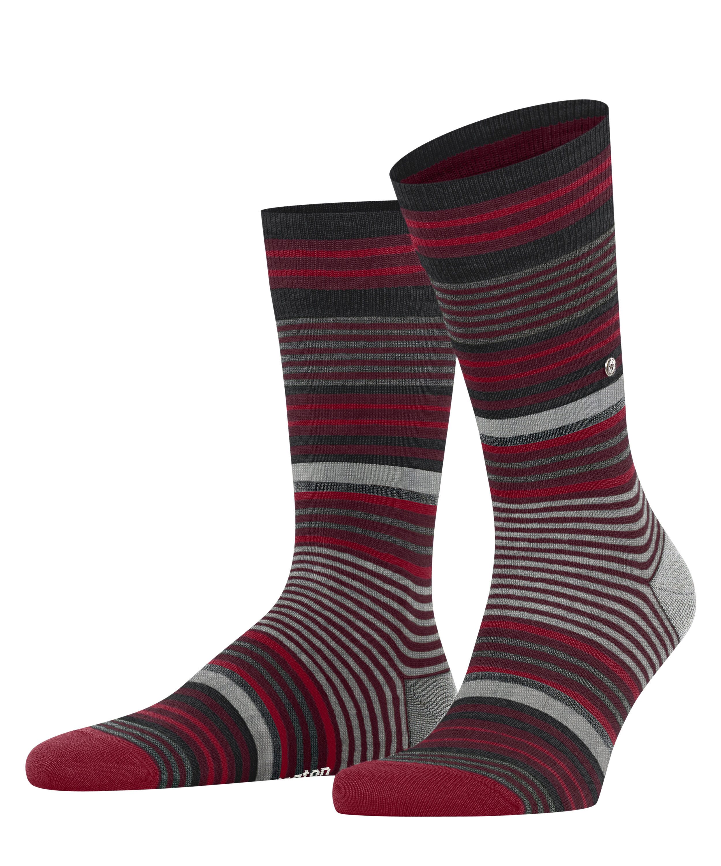 Burlington Socken Stripe (1-Paar) mit hohem Schurwoll-Anteil günstig online kaufen