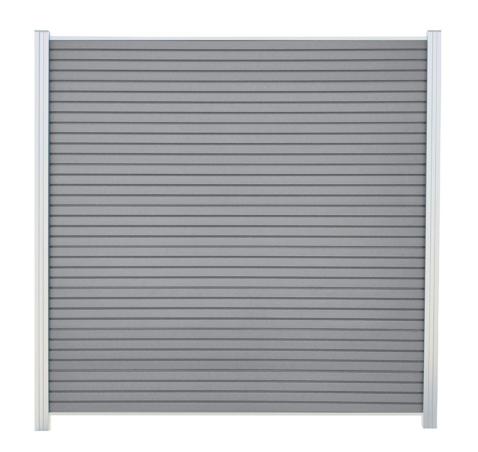 WPC Profi Zaun WPC Rhombus Zaun MUSTER Handmuster 15 cm Steingrau, (WPC Zaun, Musterstück 15 cm) – Bild 4 von 5