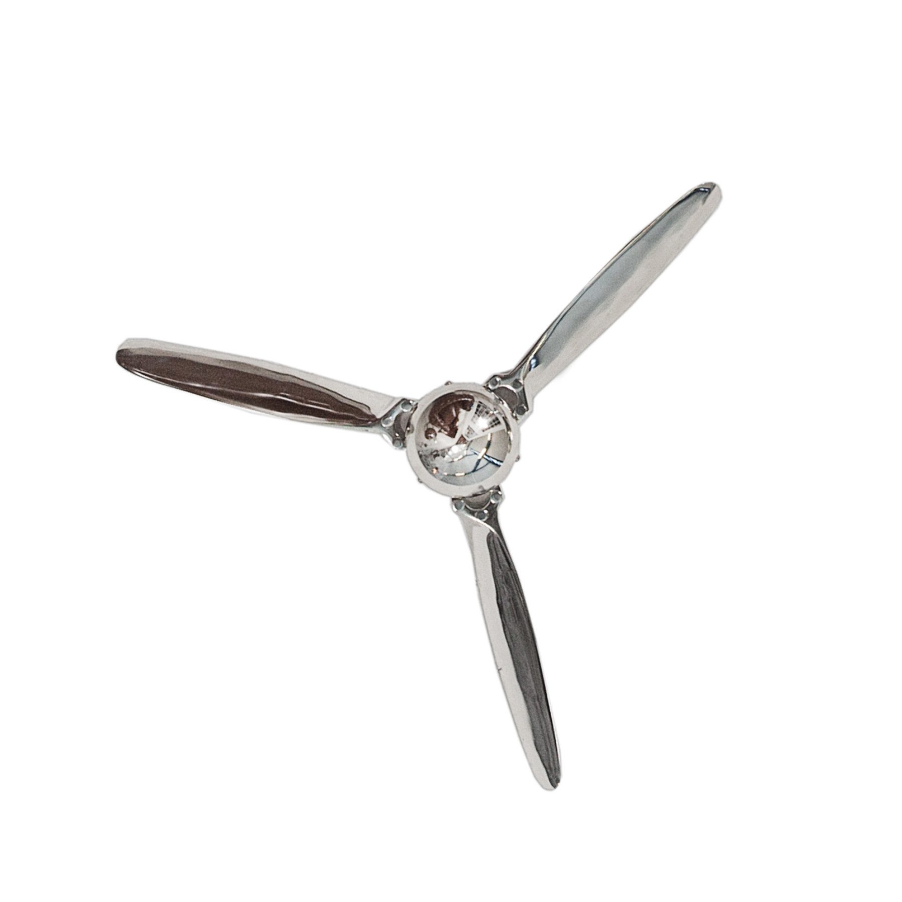 Wanddekoobjekt SCREW III 60cm silber