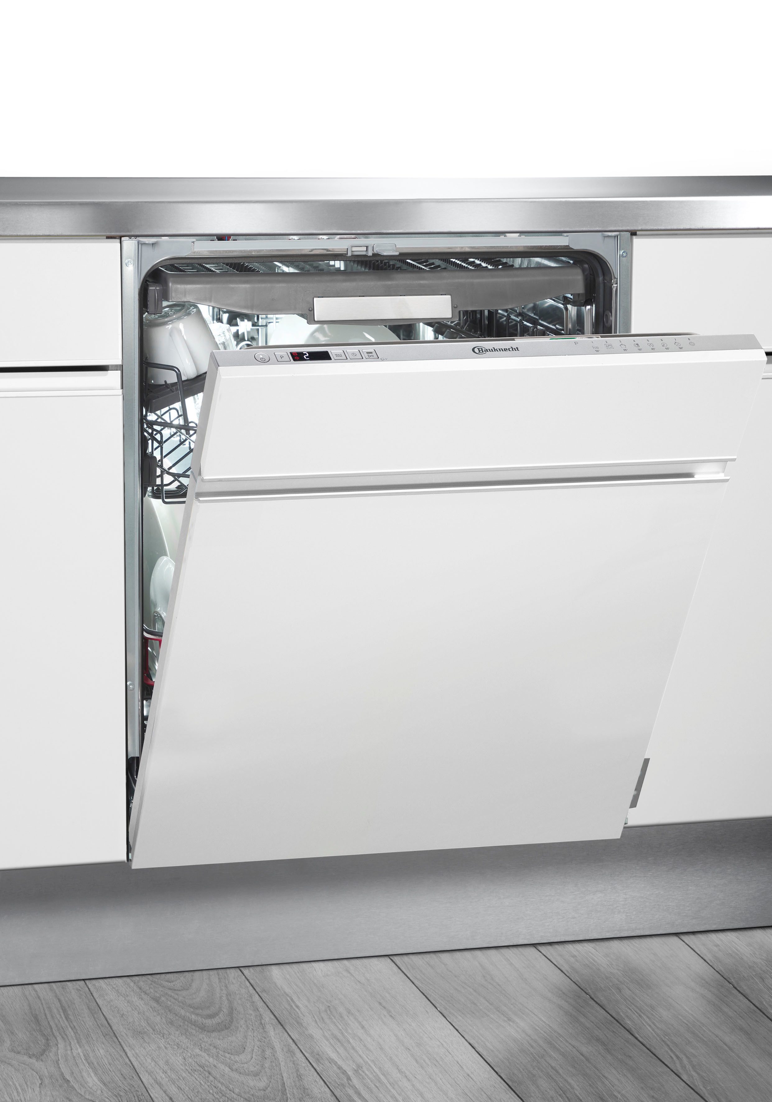 BAUKNECHT vollintegrierbarer Geschirrspüler OBIC Ecosilent 8650, 14 Maßgedecke