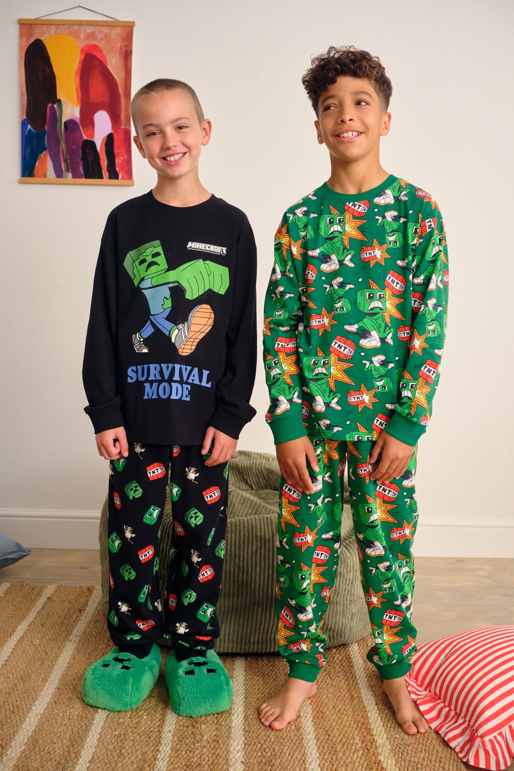 Pyjama Lizenzierter Schlafanzug, Jogginghose, 2er-Pack