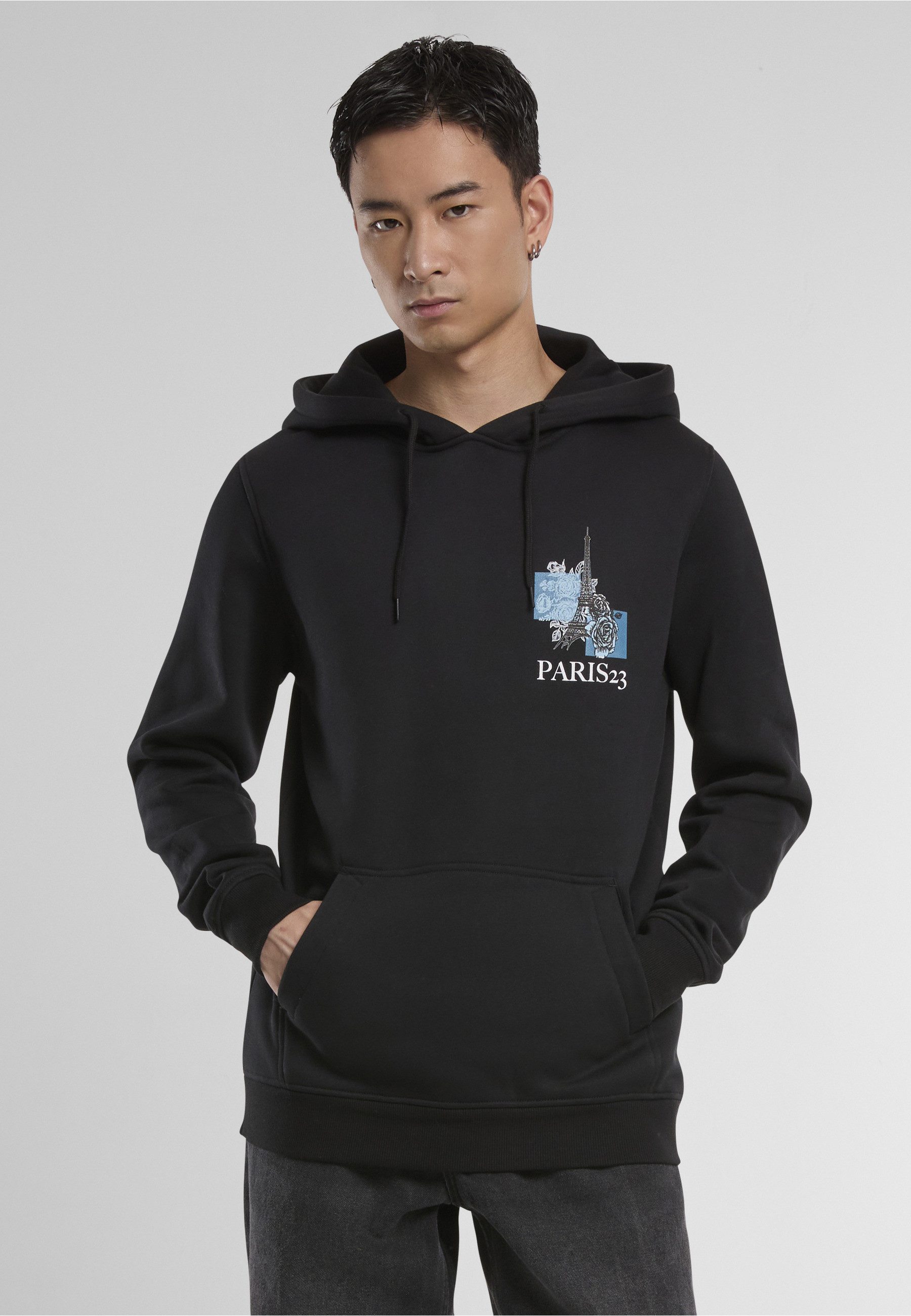 MisterTee Rundhalspullover MisterTee Herren Paris Hoody (1-tlg)