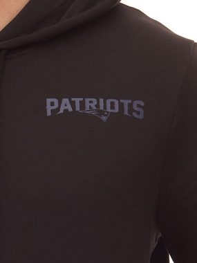 New Era Rundhalspullover NEW ERA New England Patriots NFL Logo Outline Herren Pullover Hoodie mit Rückenprint 12827140 Hoody Schwarz