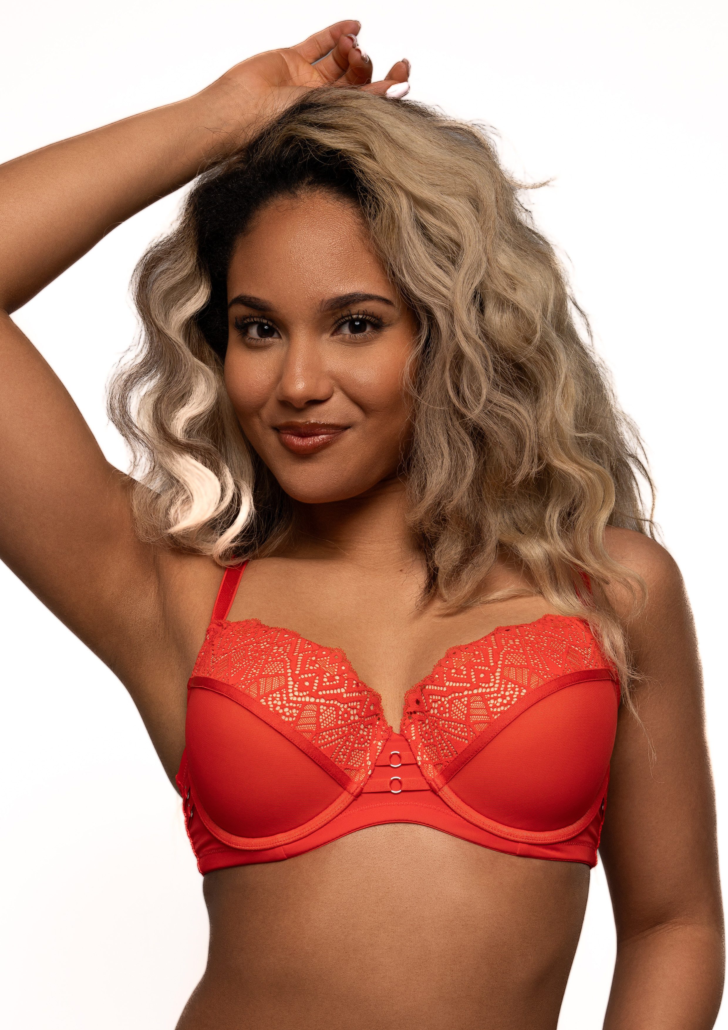 After Eden D-cup & up Bügel-BH TAVIENNE verstellbare Träger, mit Schale, mit Bügel, mit Spitze, feminin