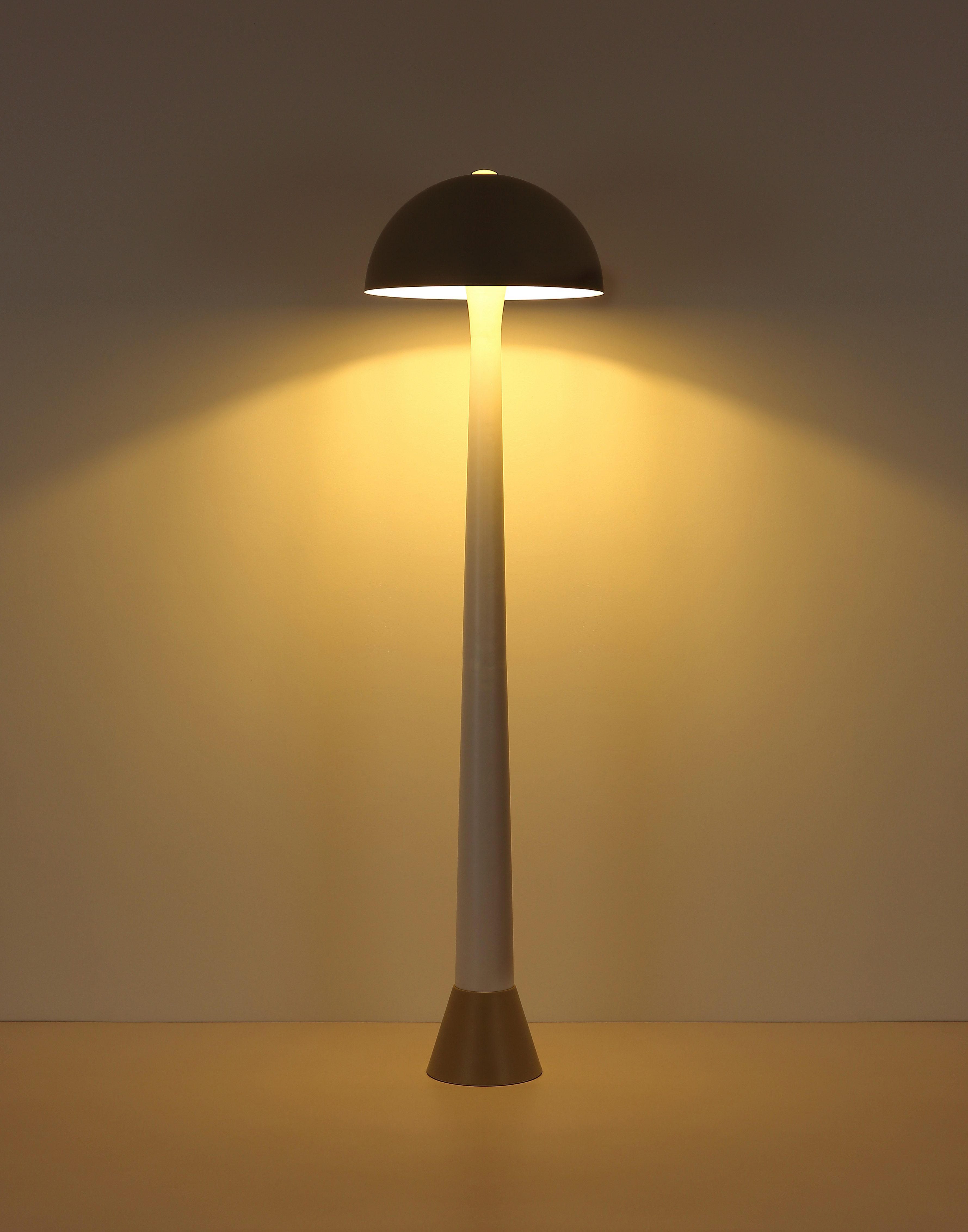 GLOBO LIGHTING Stehlampe MERLIN, ohne Leuchtmittel, warmweiß - kaltweiß, Stehlampe mit Pilzschirm