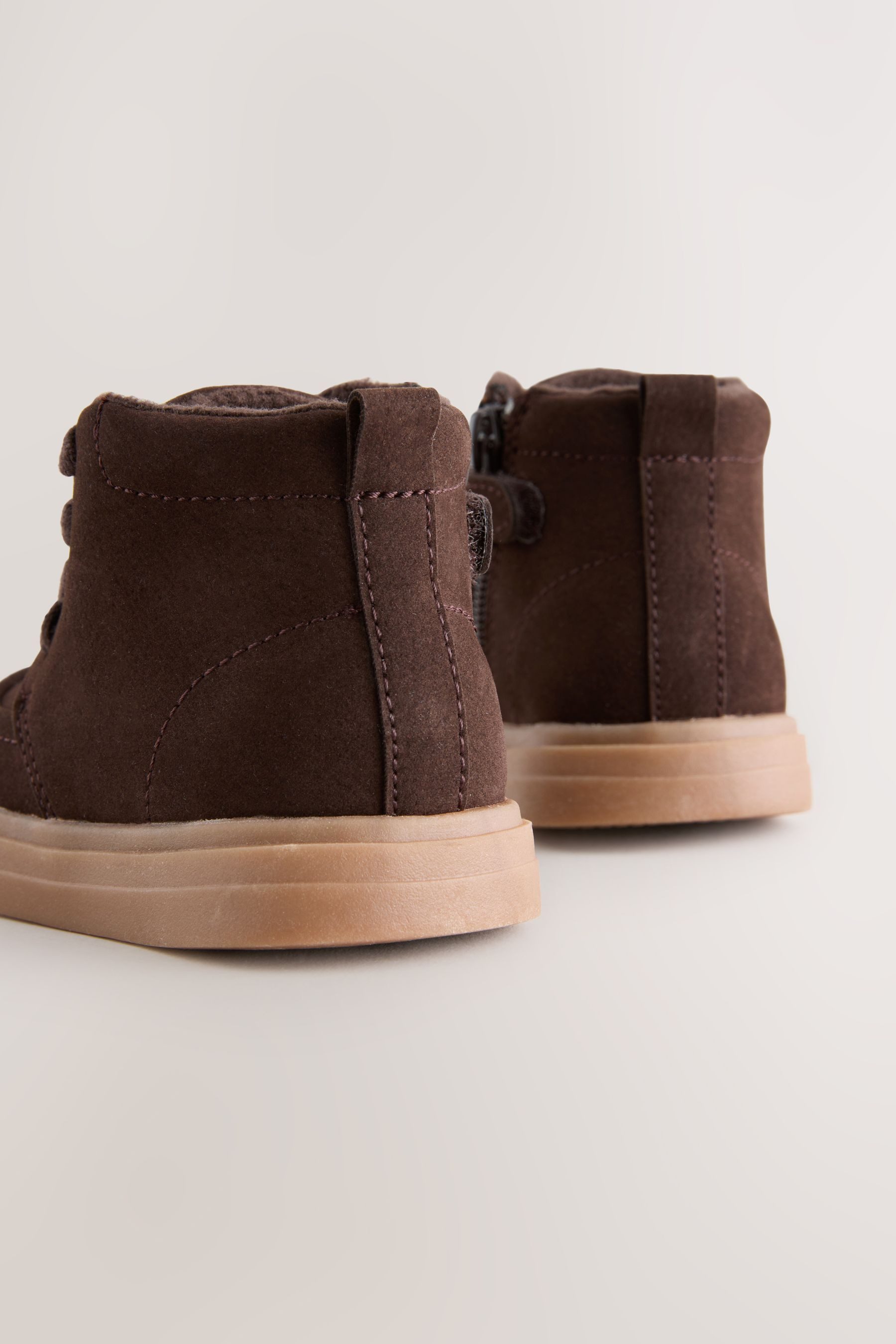 Next Warmgefütterte Chukka-Stiefel, weite Passform Schnürstiefelette (1-tlg)