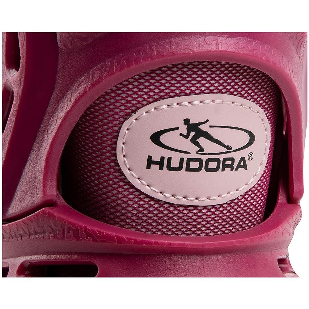 Skates Comfort Softboot, verstellbar Inline rosa Inlineskates Größe Hudora Mädchen in Länge und 29-34 Breite,
