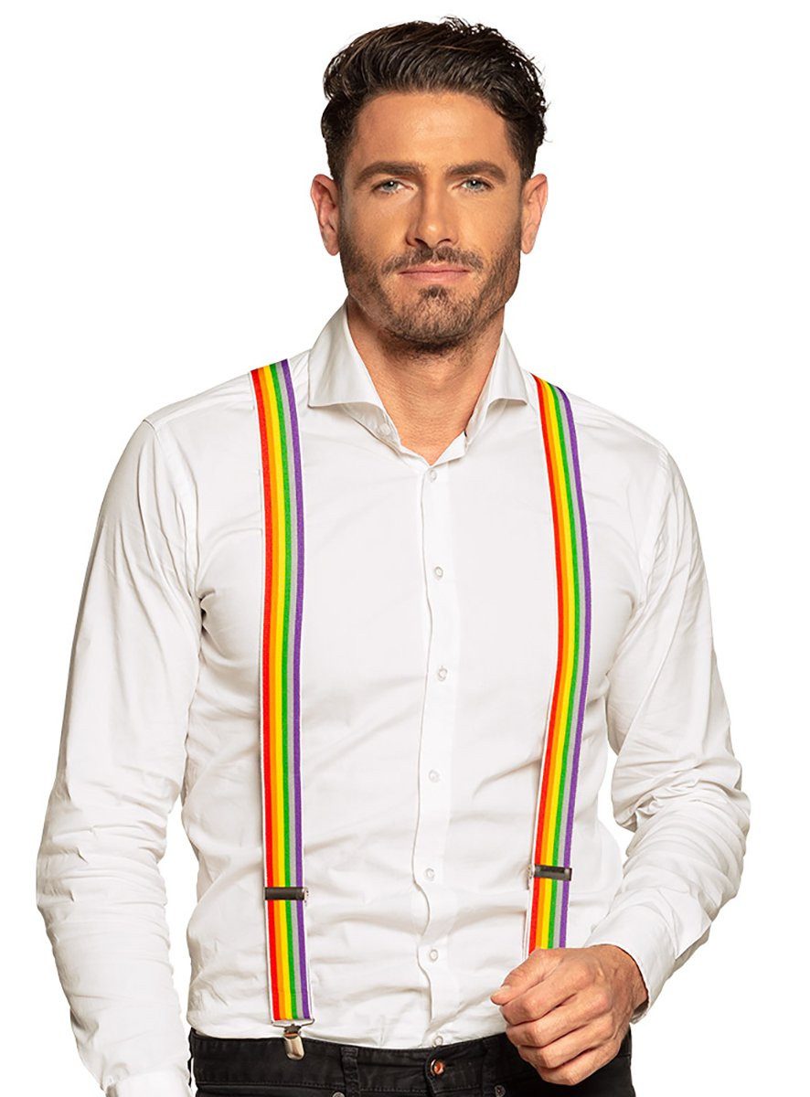 Widdmann Hosenträger Hosenträger Regenbogen Mit Metall-Clips günstig online kaufen