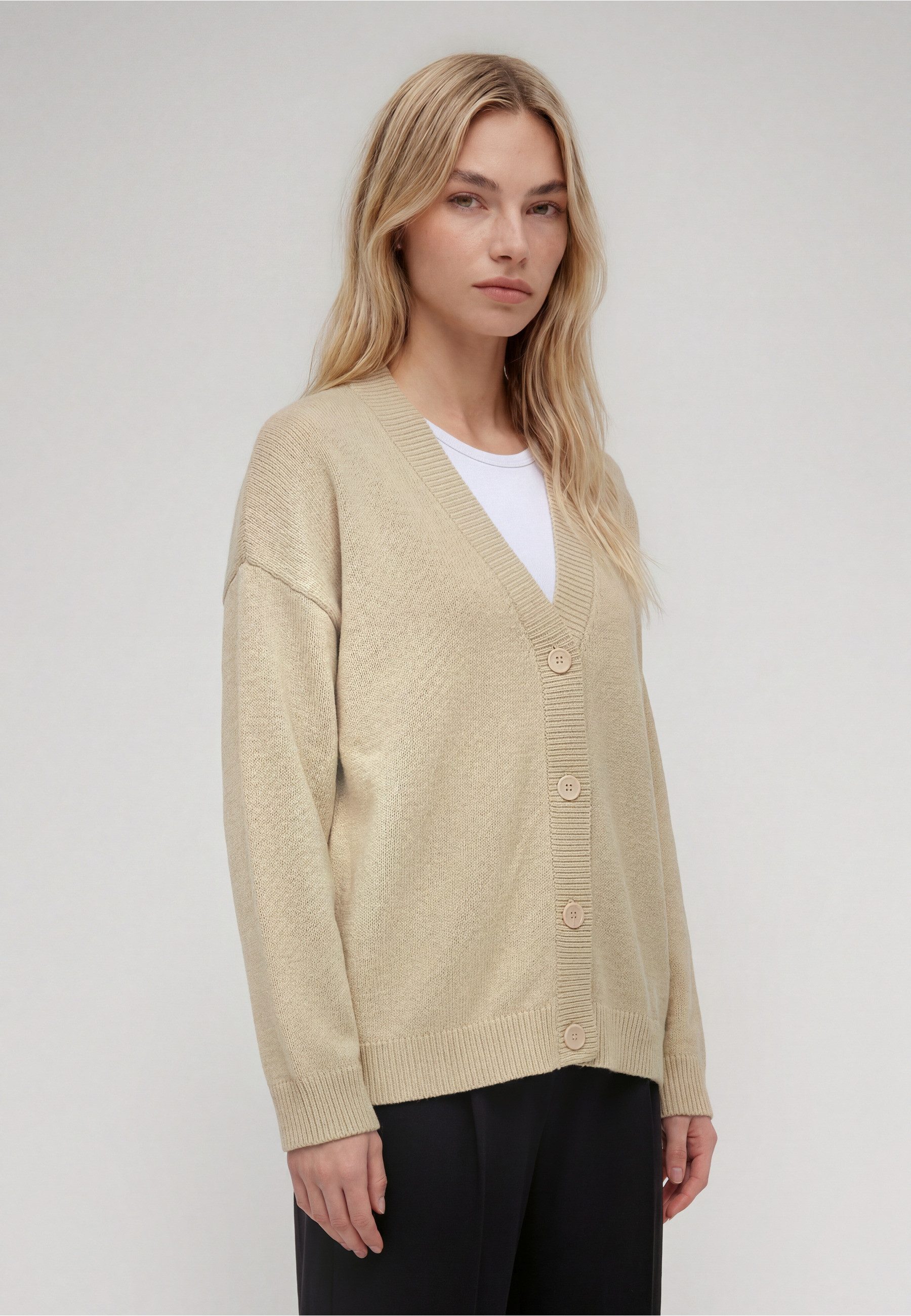 URBAN CLASSICS Strickjacke Urban Classics Damen Ladies Big Oversized Cardigan (1-tlg) – Bild 3 von 5