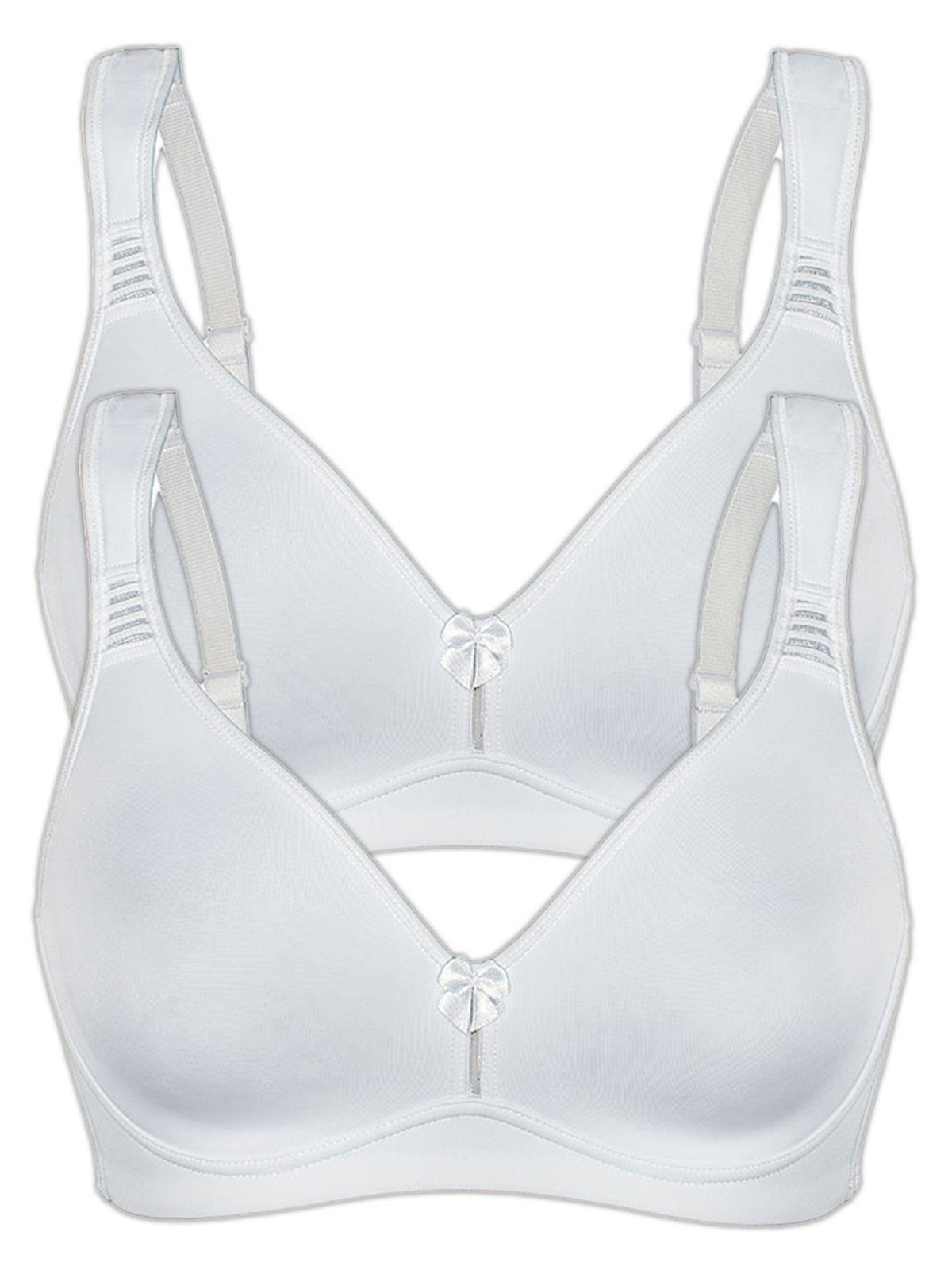 Sassa Set: Sport-BH 2er Sparpack Sport-BH ohne Bügel SPORTS BRAS (Spar-Set, 2-tlg) Stützfunktion
