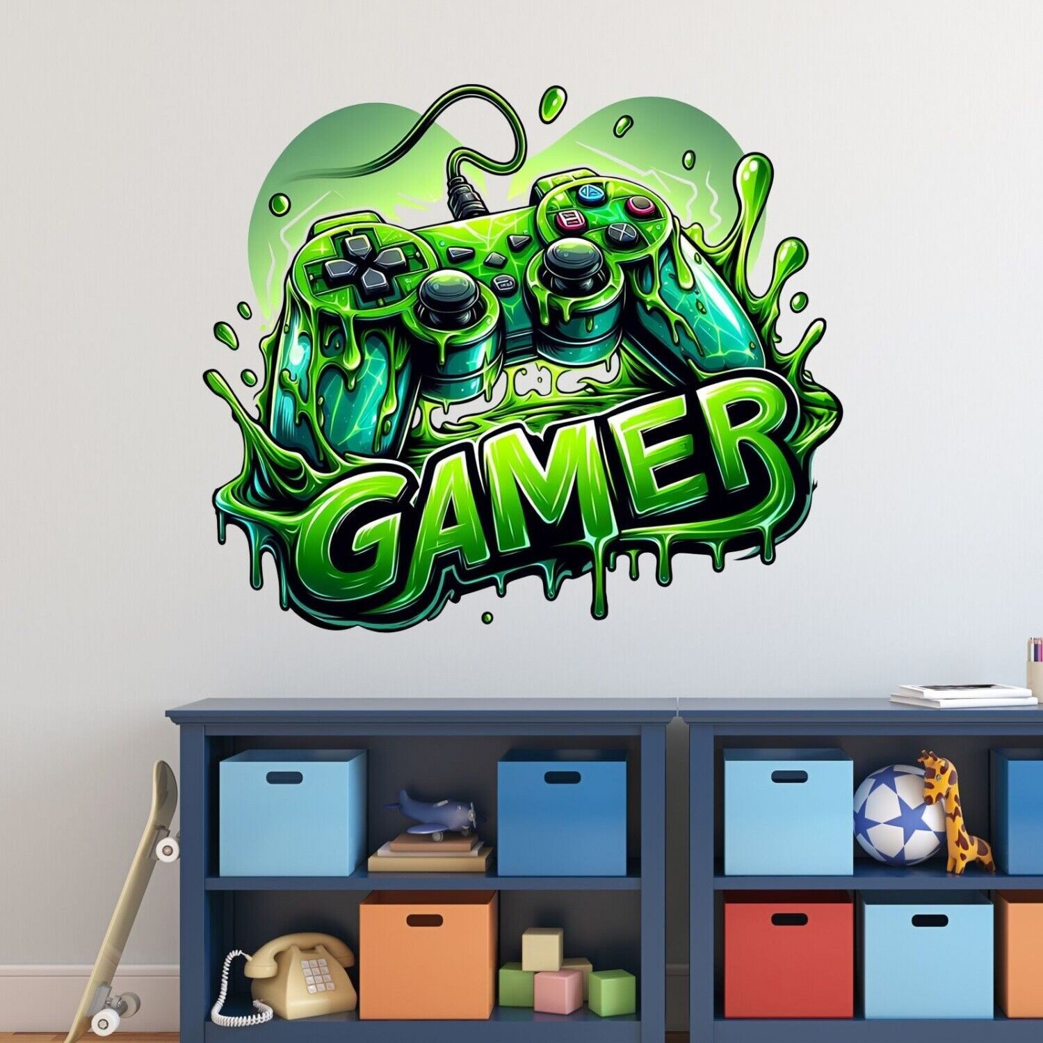 nikima Wandtattoo 259 Wandtattoo Gamer Spielekonsole günstig online kaufen